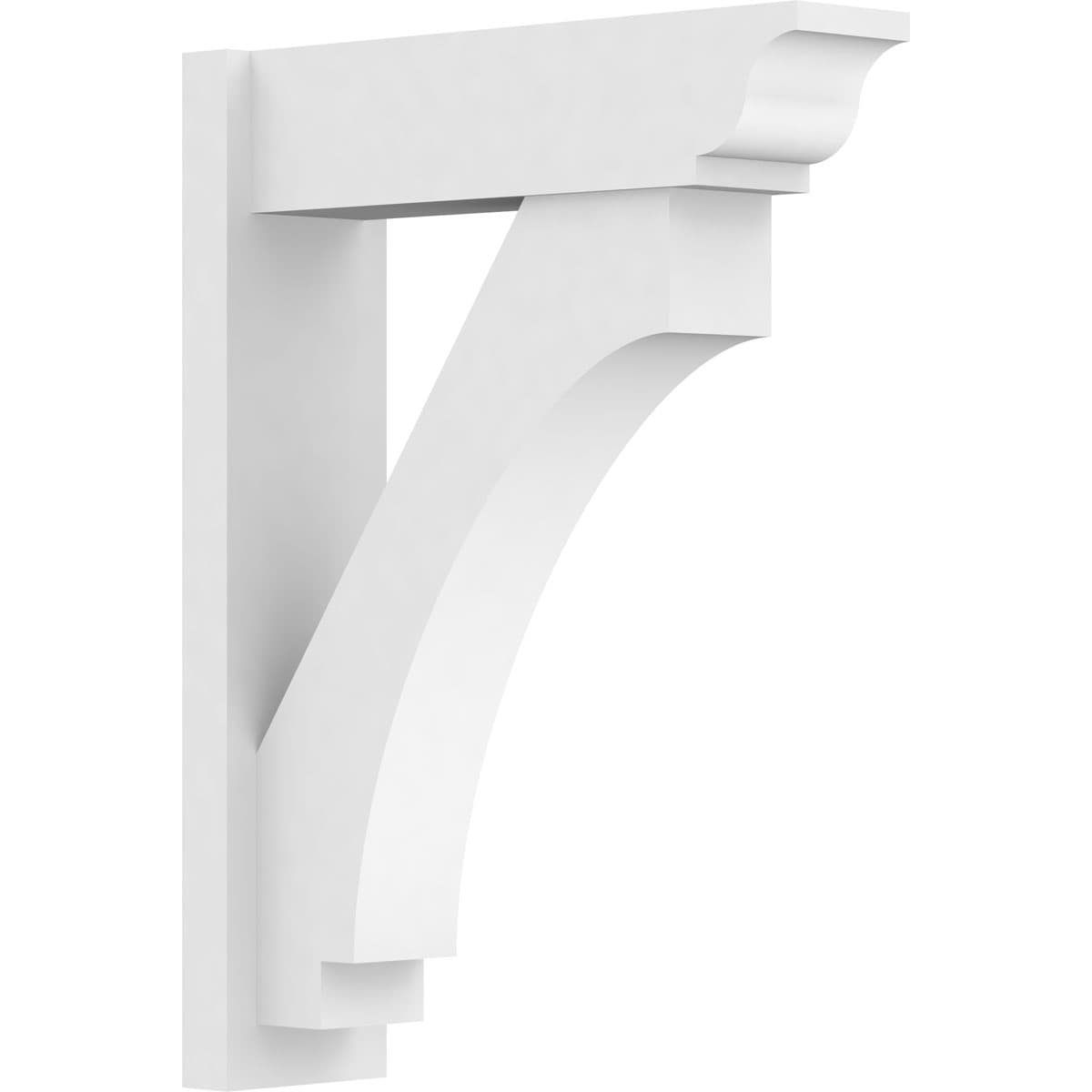 Ekena Millwork OUTP07X24X32IMP01 7-in W X 24-in D X 32-in H Imperial Architectural Grade PVC Outlooker with Traditional Ends
