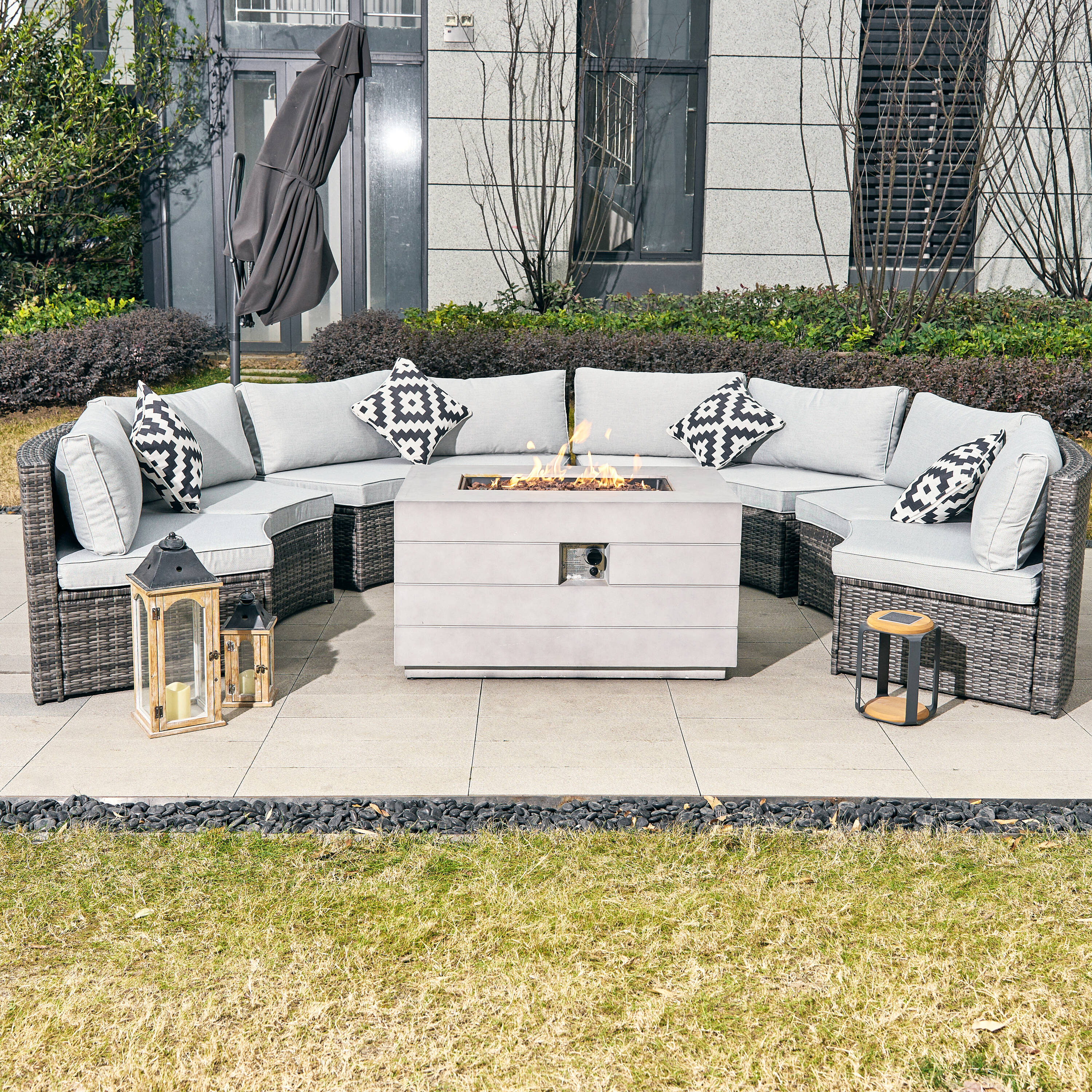 Direct Wicker DWS-1205B8SS&2150-G Patio-Conversation-Sets - View #9