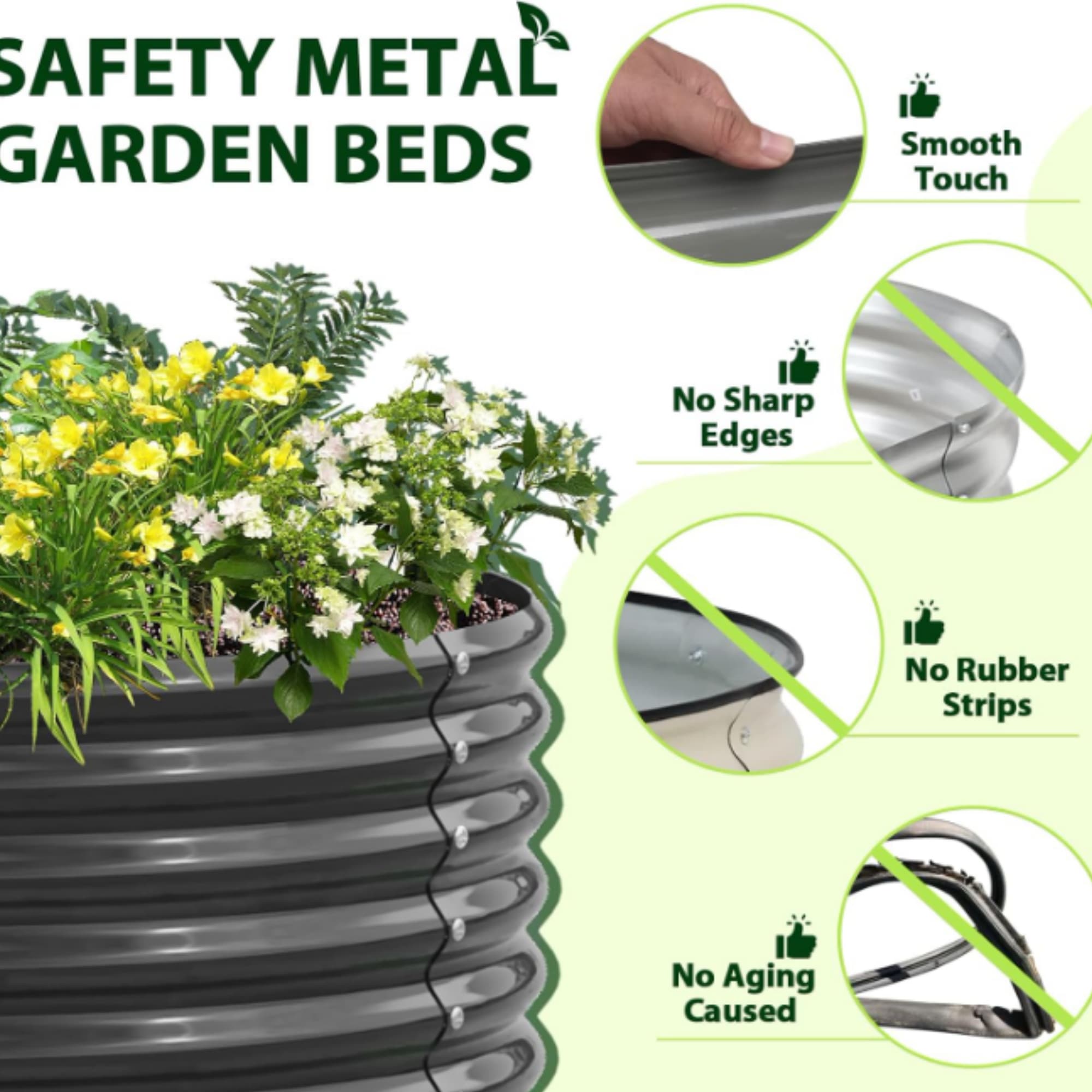 Ama Pear S-FLWBD-12 Raised-Garden-Beds - View #3