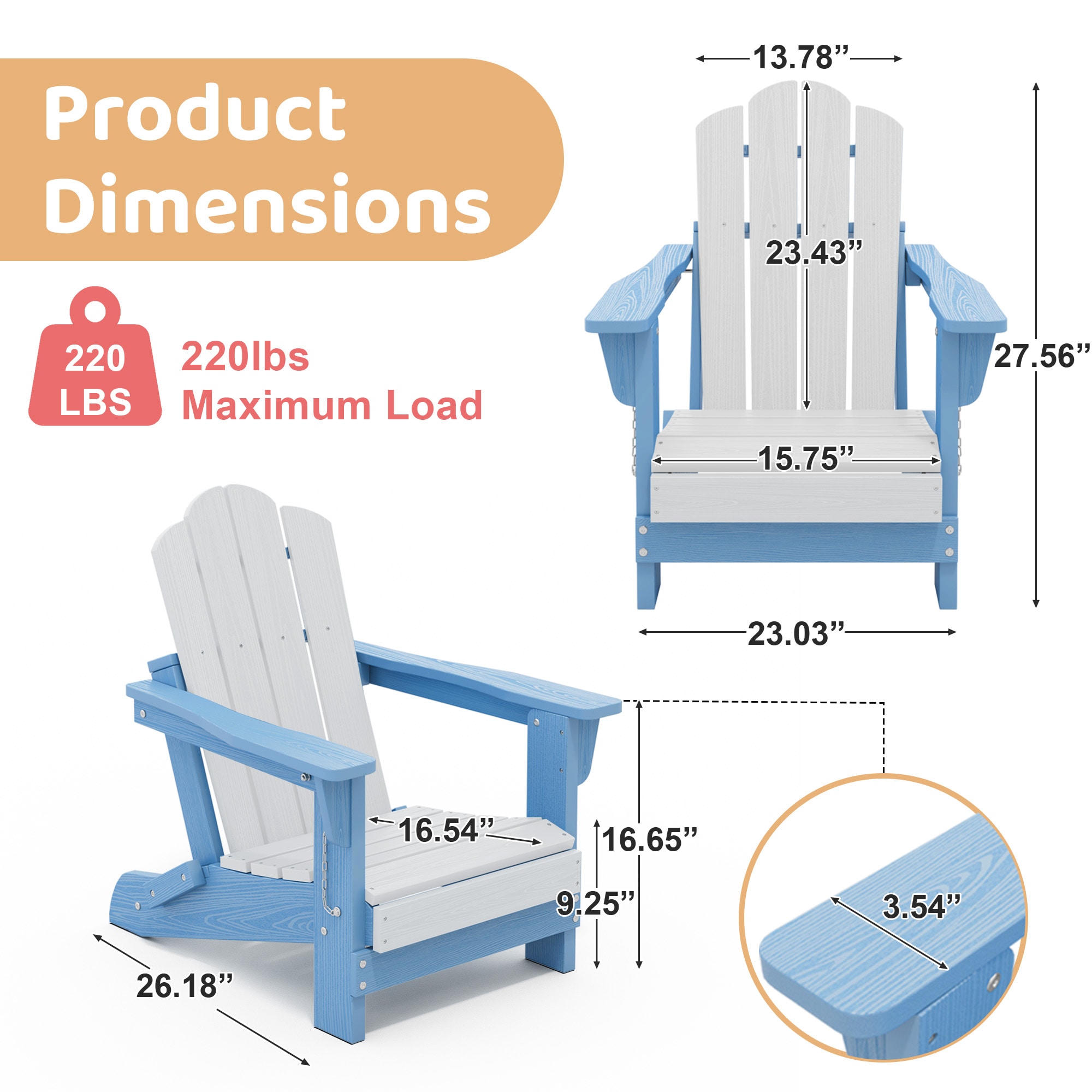 Serwall RTYDY-BU Patio-Chairs - View #2