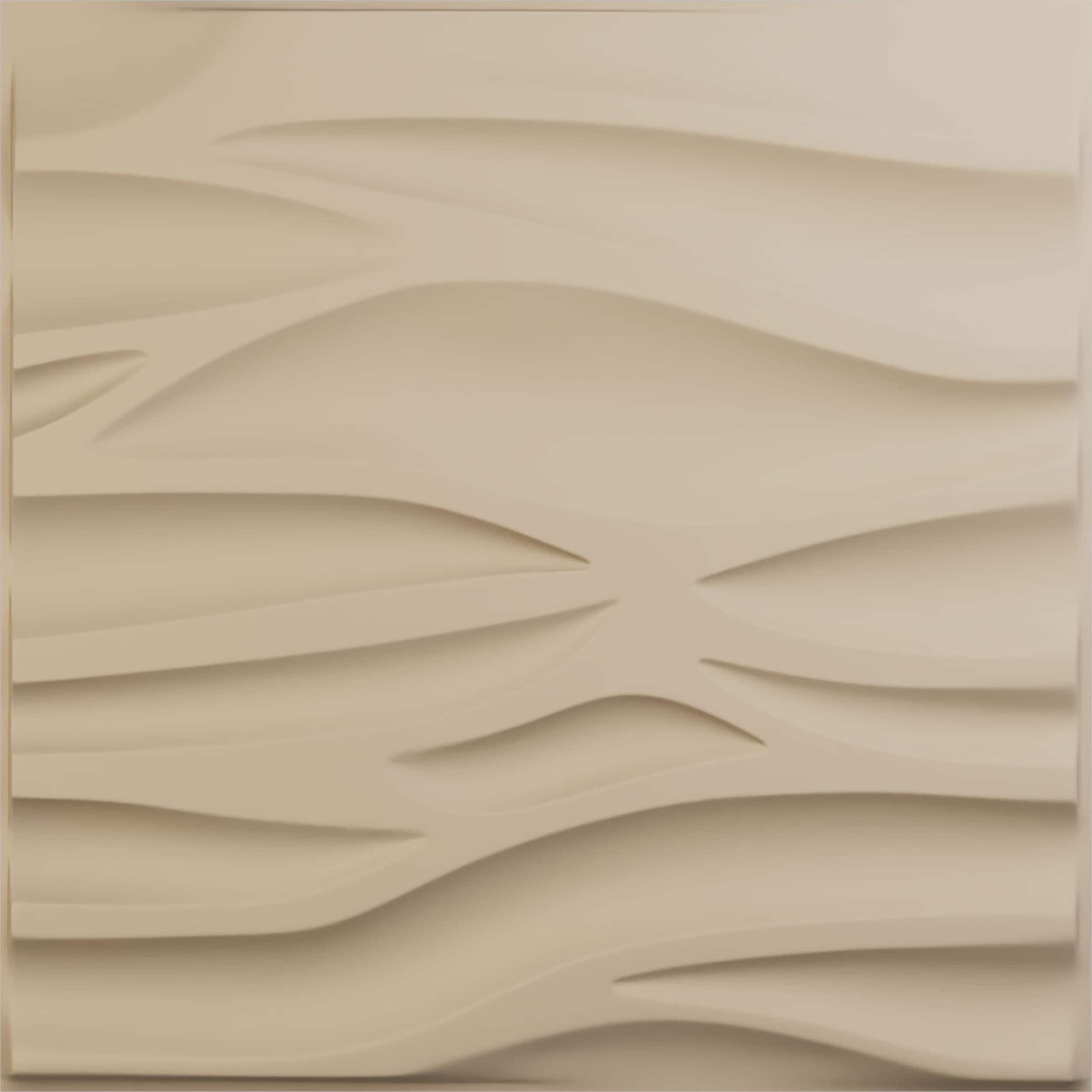 Ekena Millwork WP20X20SRGBE 19-5/8-in x 19-5/8-in Embossed Paintable/Stainable Brown/Tan PVC Wall Panel (