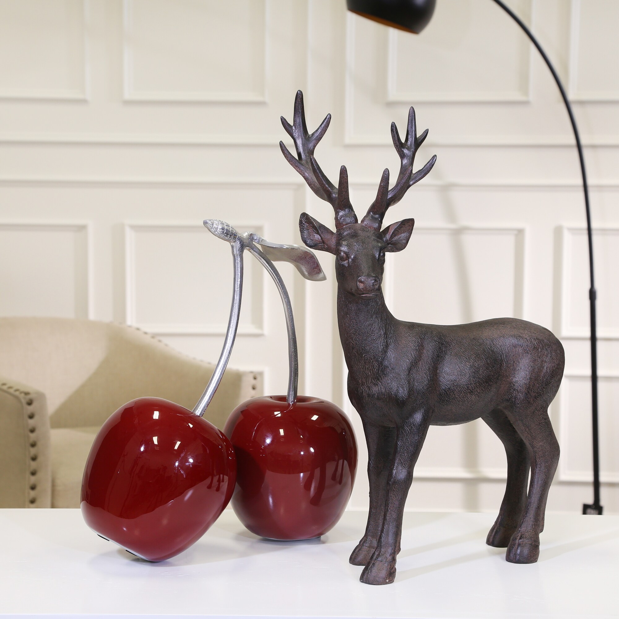 Sagebrook Home 14215-01 Red Aluminum Modern Sculpture