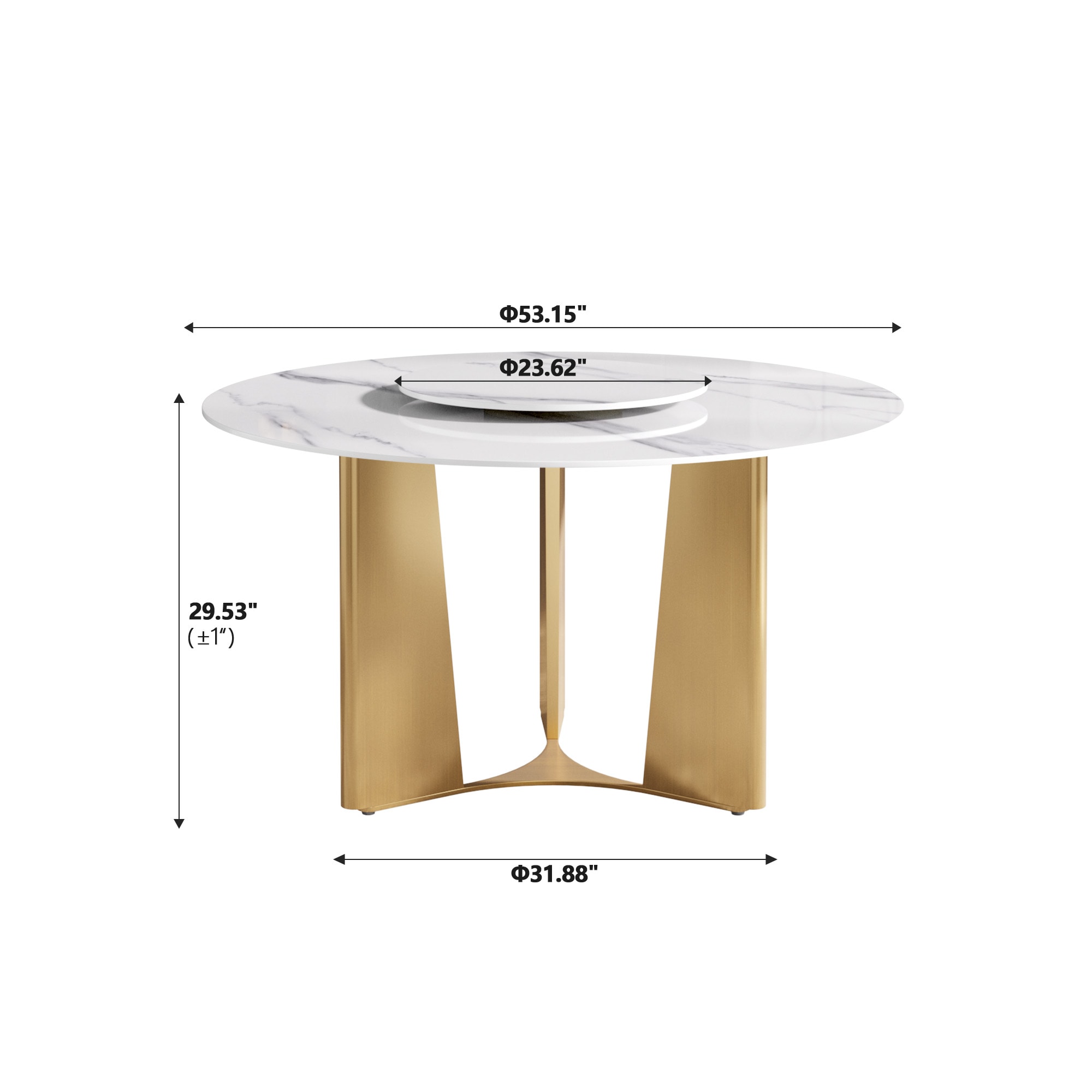 BuotiqHom DH-B-135W60-3G Dining-Tables - View #5