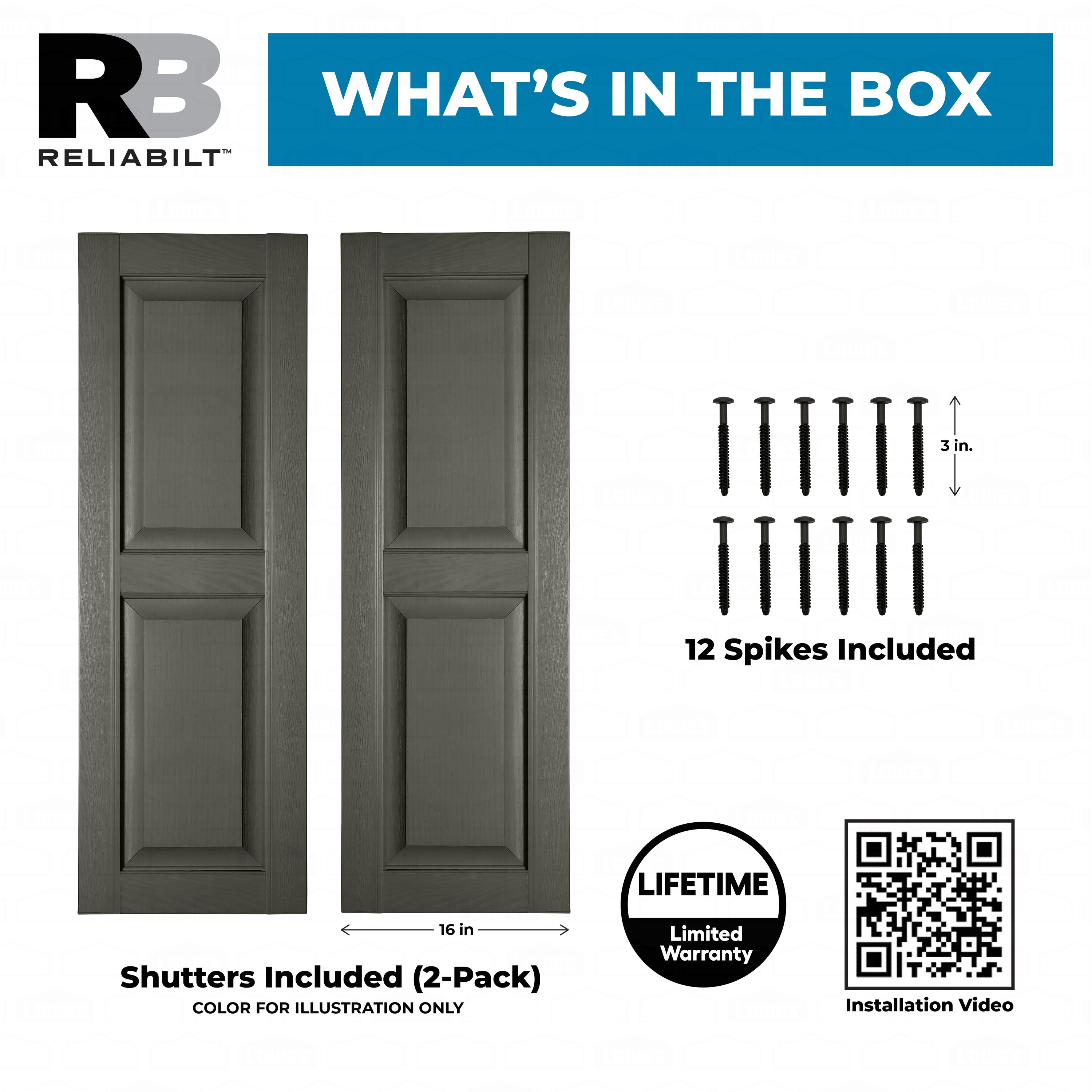 RELIABILT RP1682200 Exterior-Shutters - View #7