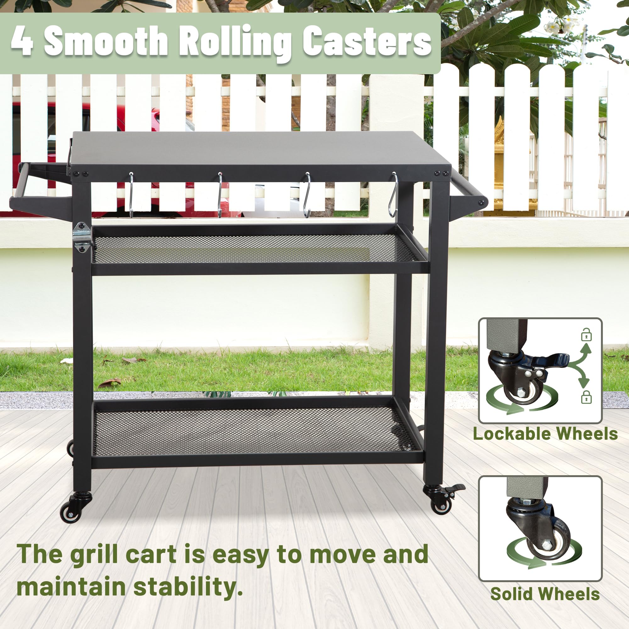 Siavonce XHP170284 Grill-Carts-Grill-Stands - View #7
