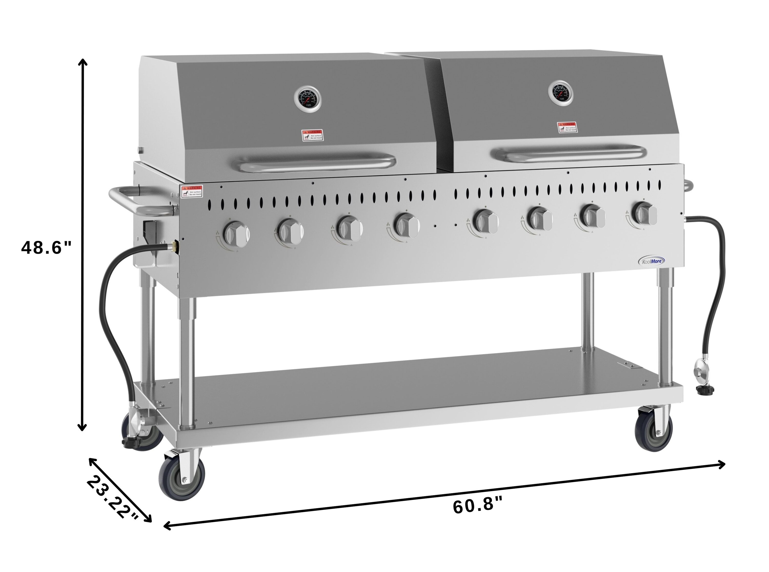 KoolMore LOW-CGKIT6-D30D30 Gas-Grill - View #7