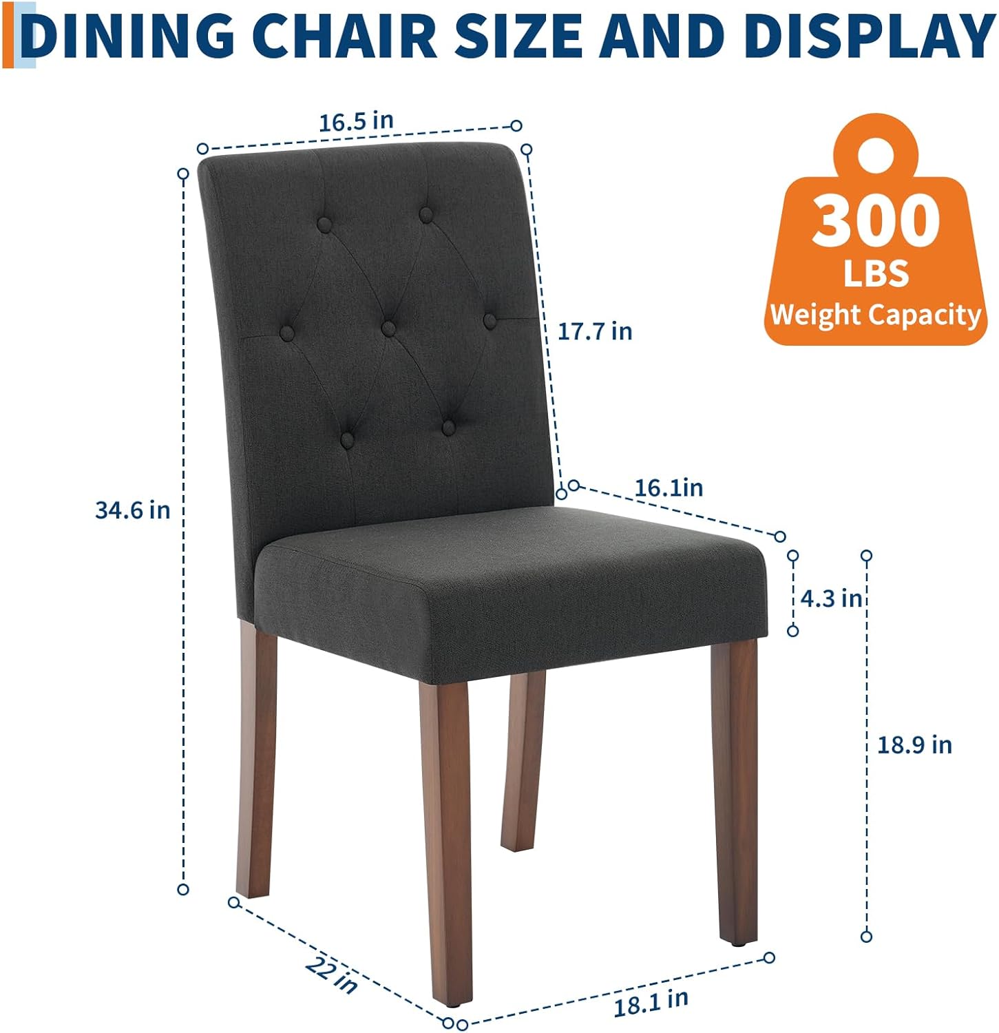 Qeetex LHF-CY-7BL136 Dining-Chairs - View #2