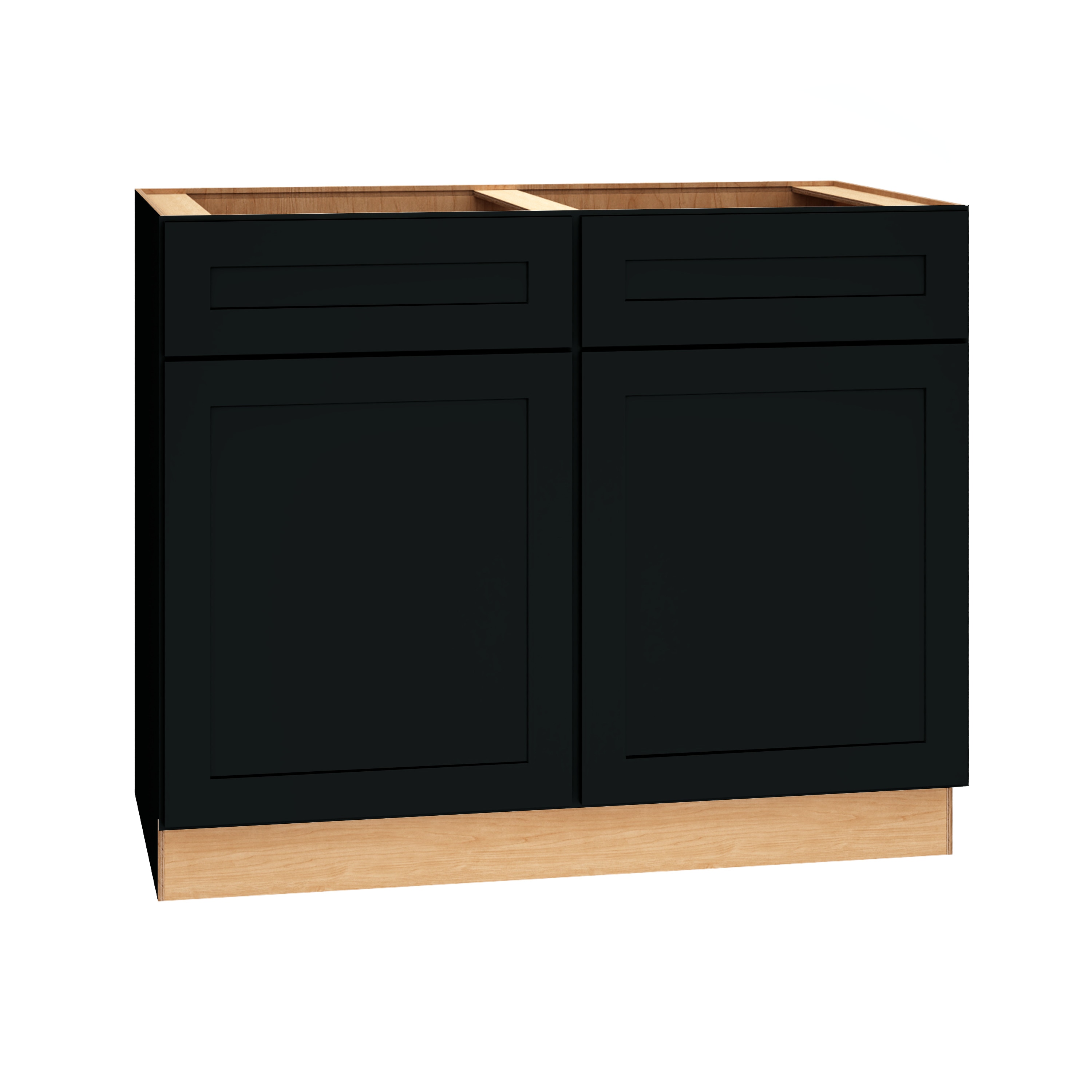 Diamond Express 61I-SB42 Jamestown 42-in W x 34.5-in H x 24-in D Black Sink Base Fully assembled Plywood Cabinet (Recessed Panel Shaker)