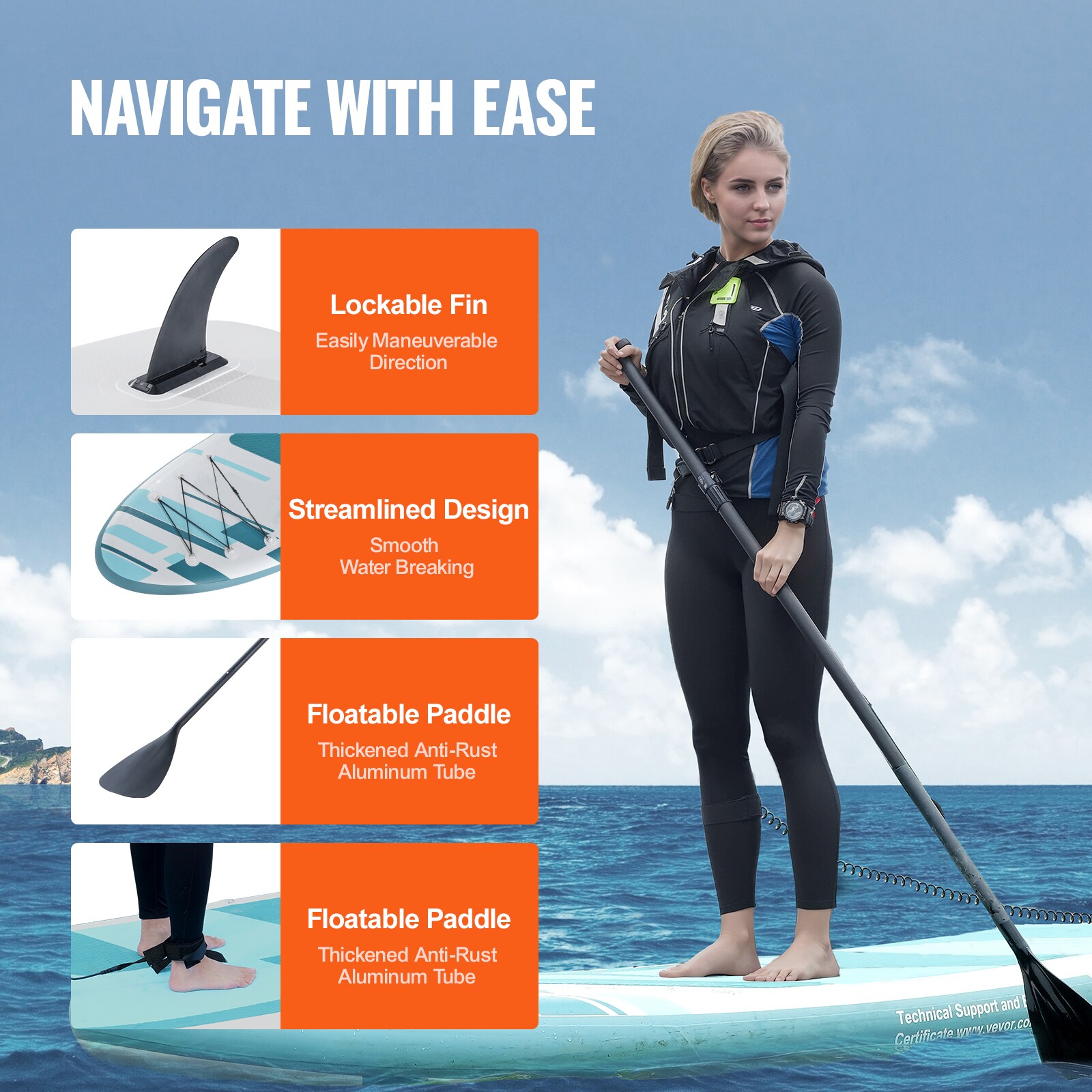 VEVOR CQJBPTKPTKBLR6D1UV0 Stand-Up-Paddle-Boards - View #5