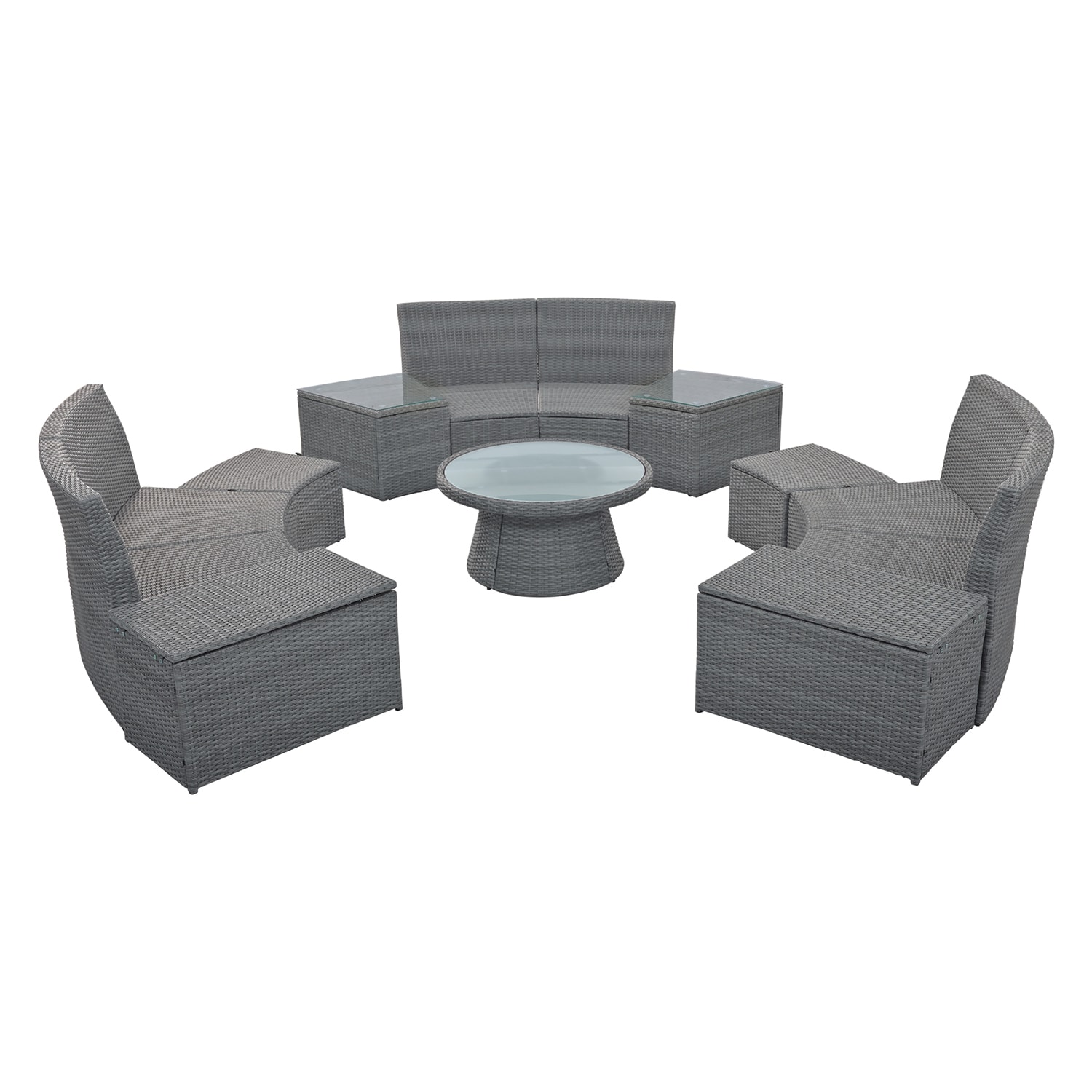 SINOFURN SYA380069GY Patio-Conversation-Sets - View #9