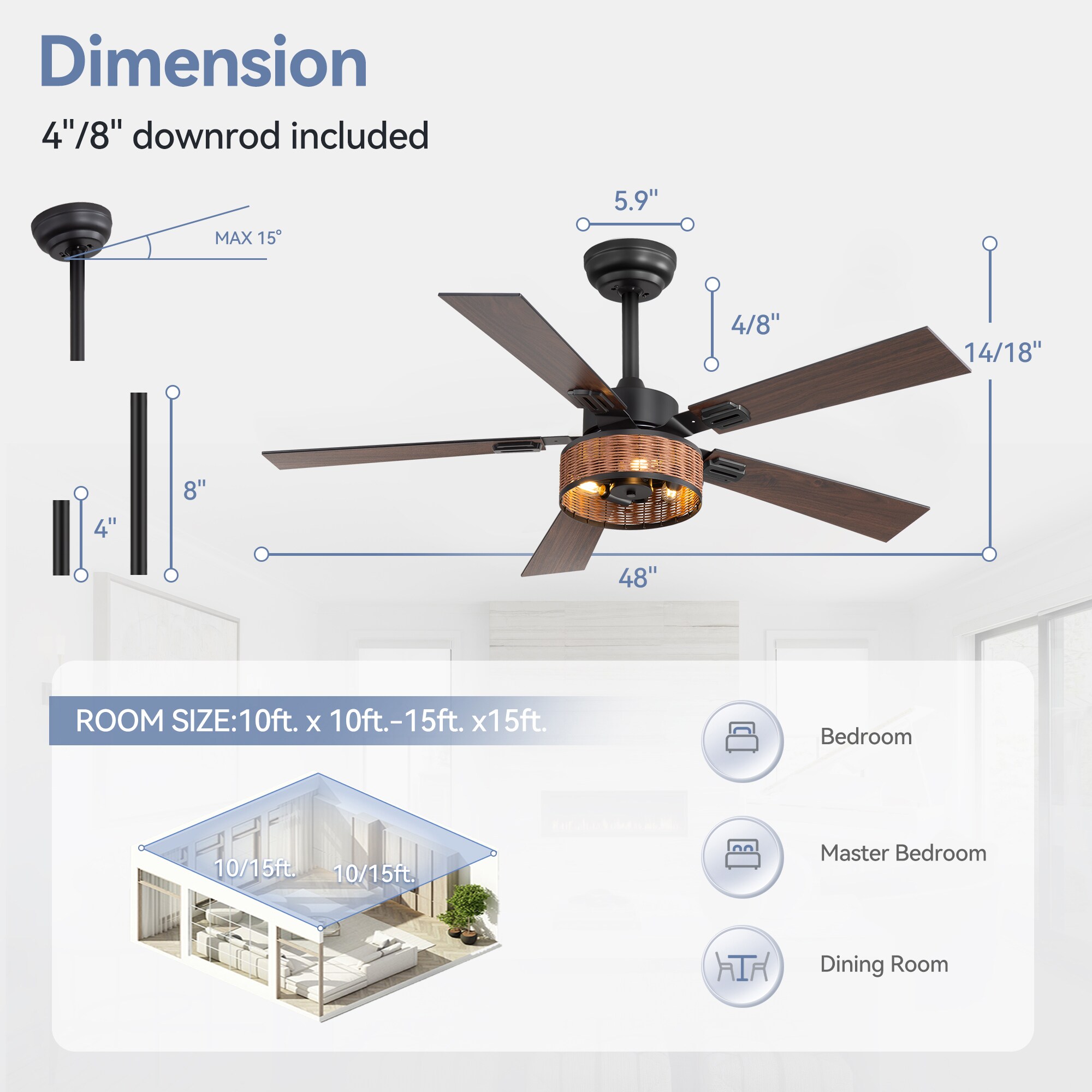 Breezary 35061-BK Ceiling-Fans - View #10