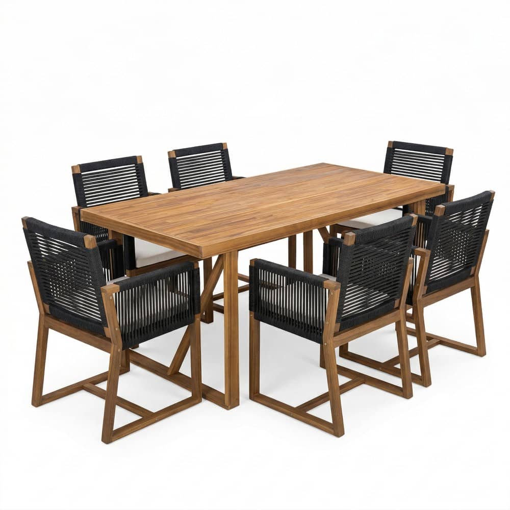 Coolbibila JOLIE-SET-TEAK Patio-Dining-Sets - View #2