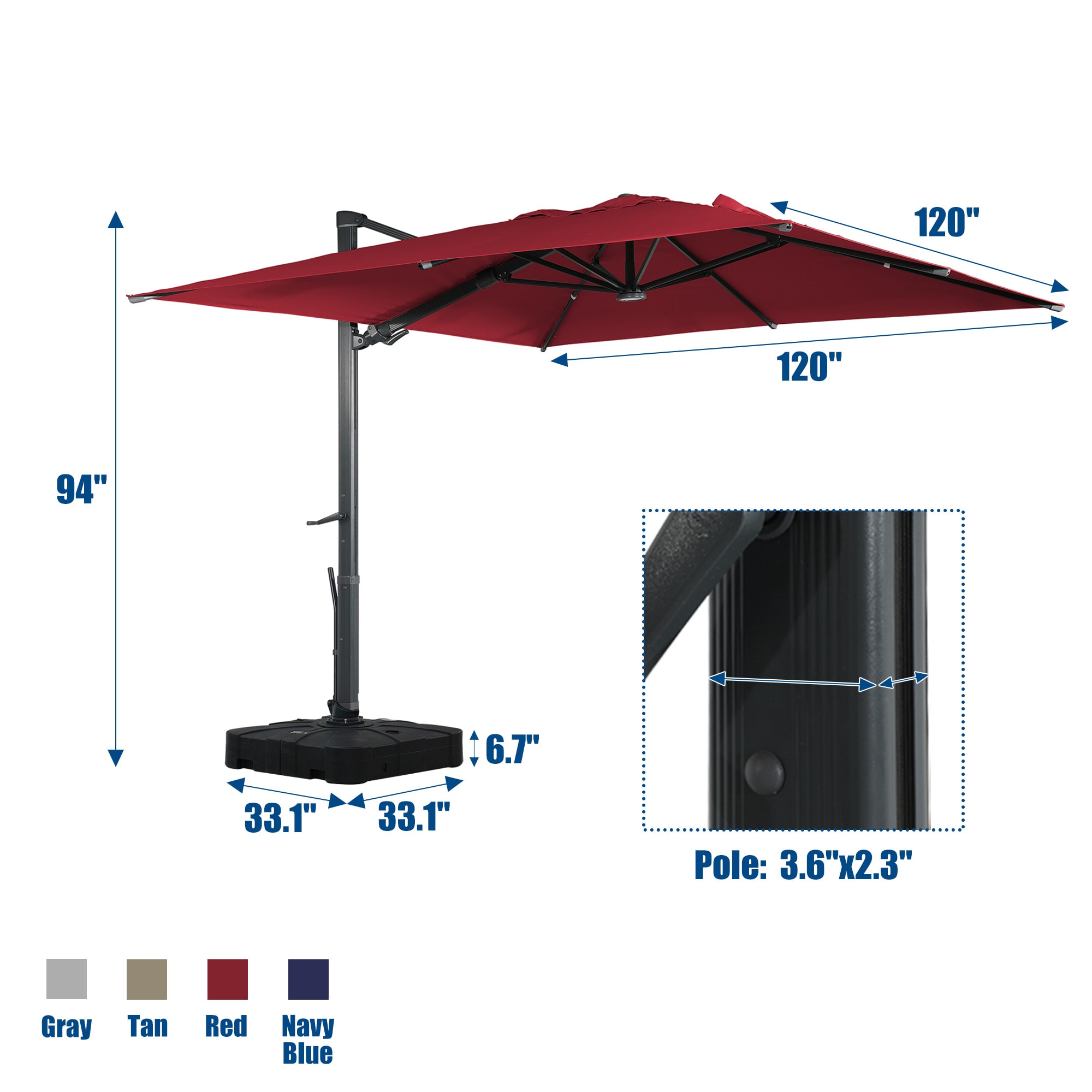 CASAINC CEW-HZ001-BRX2 Umbrellas-2 - View #4