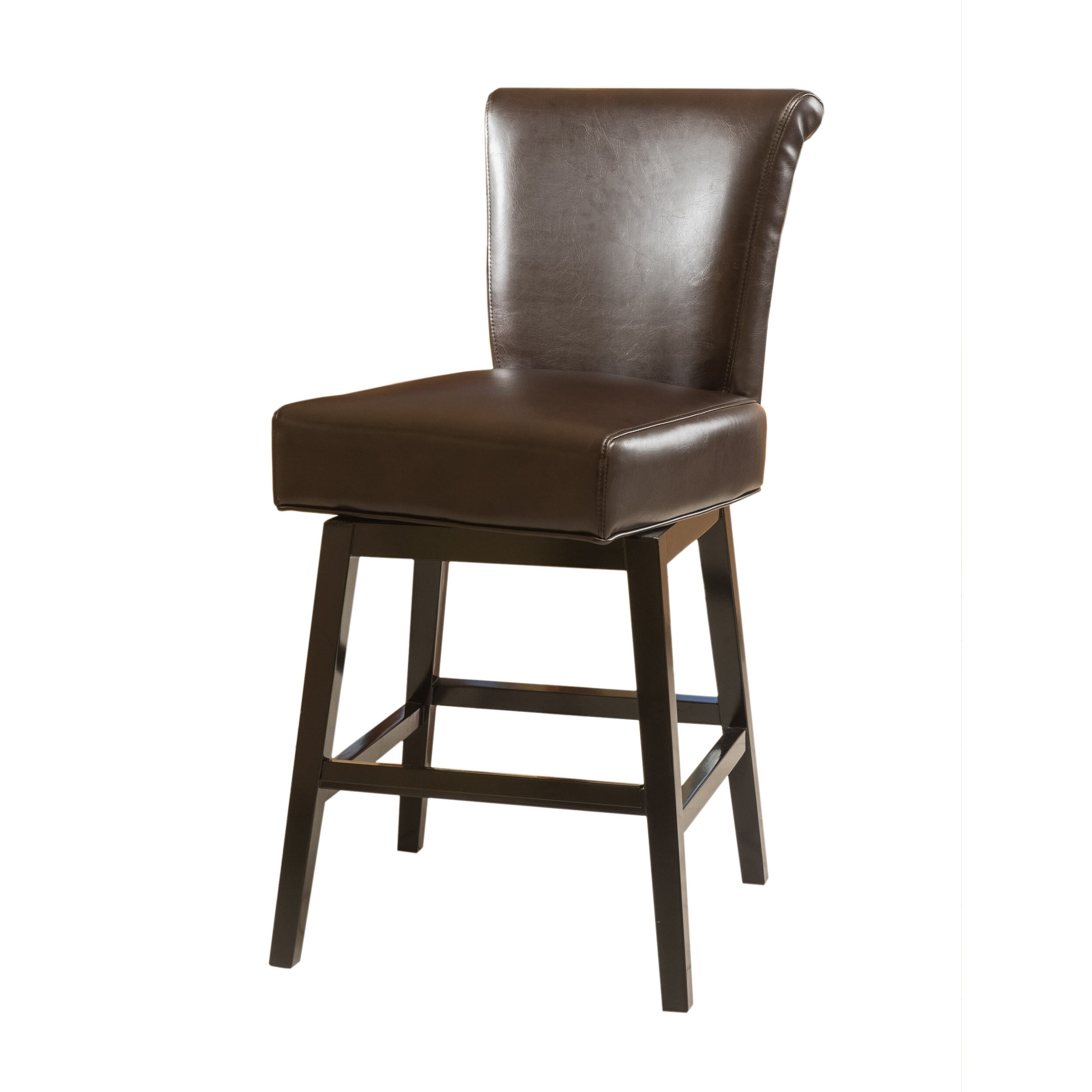 Christopher Knight Home 296076 Upholstered 27.5 Inch Swivel Counter Stool