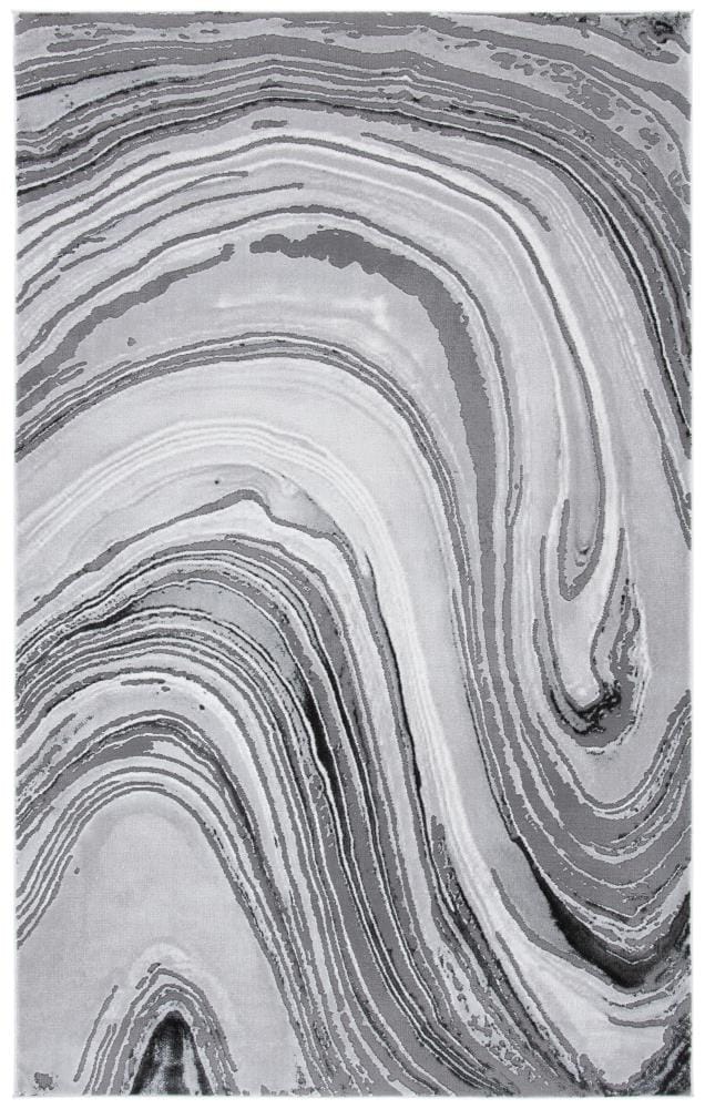 Safavieh CFT845F-5 Craft Siora 5 x 8 (ft) Loomed Polypropylene Light Gray/Gray Rectangular Indoor Geode Area rug
