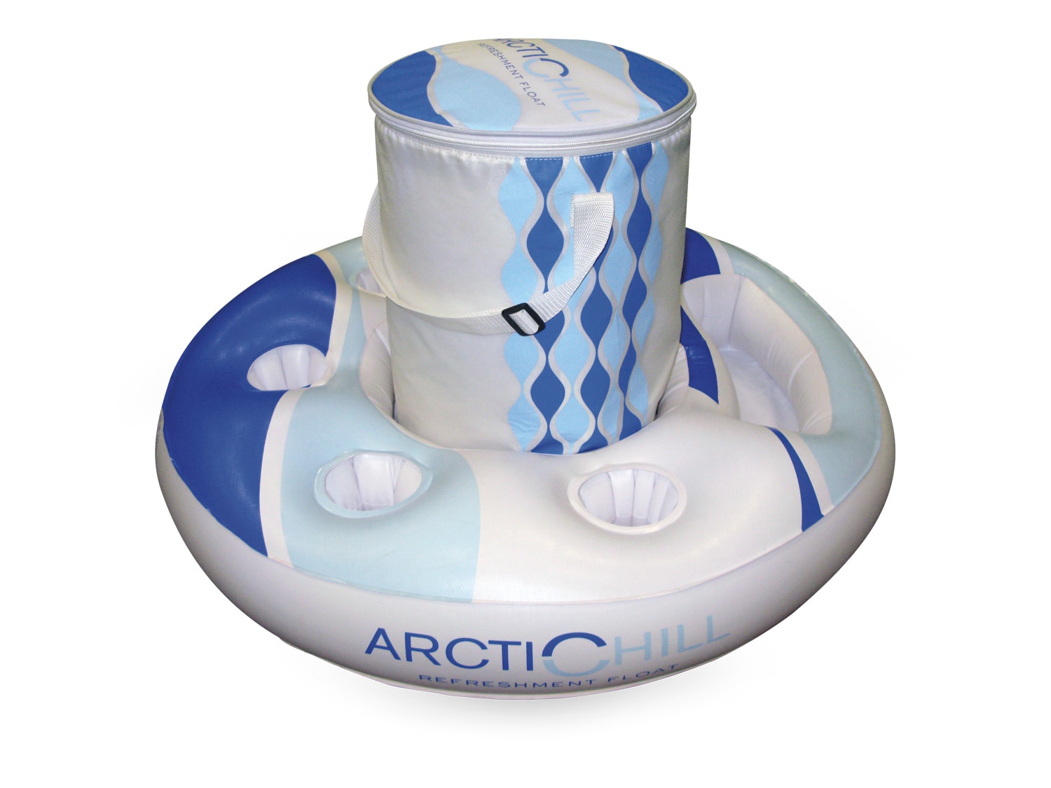 Poolmaster 54530 27-Inches x 27-Inches BLUE / WHITE Pool refreshment tray
