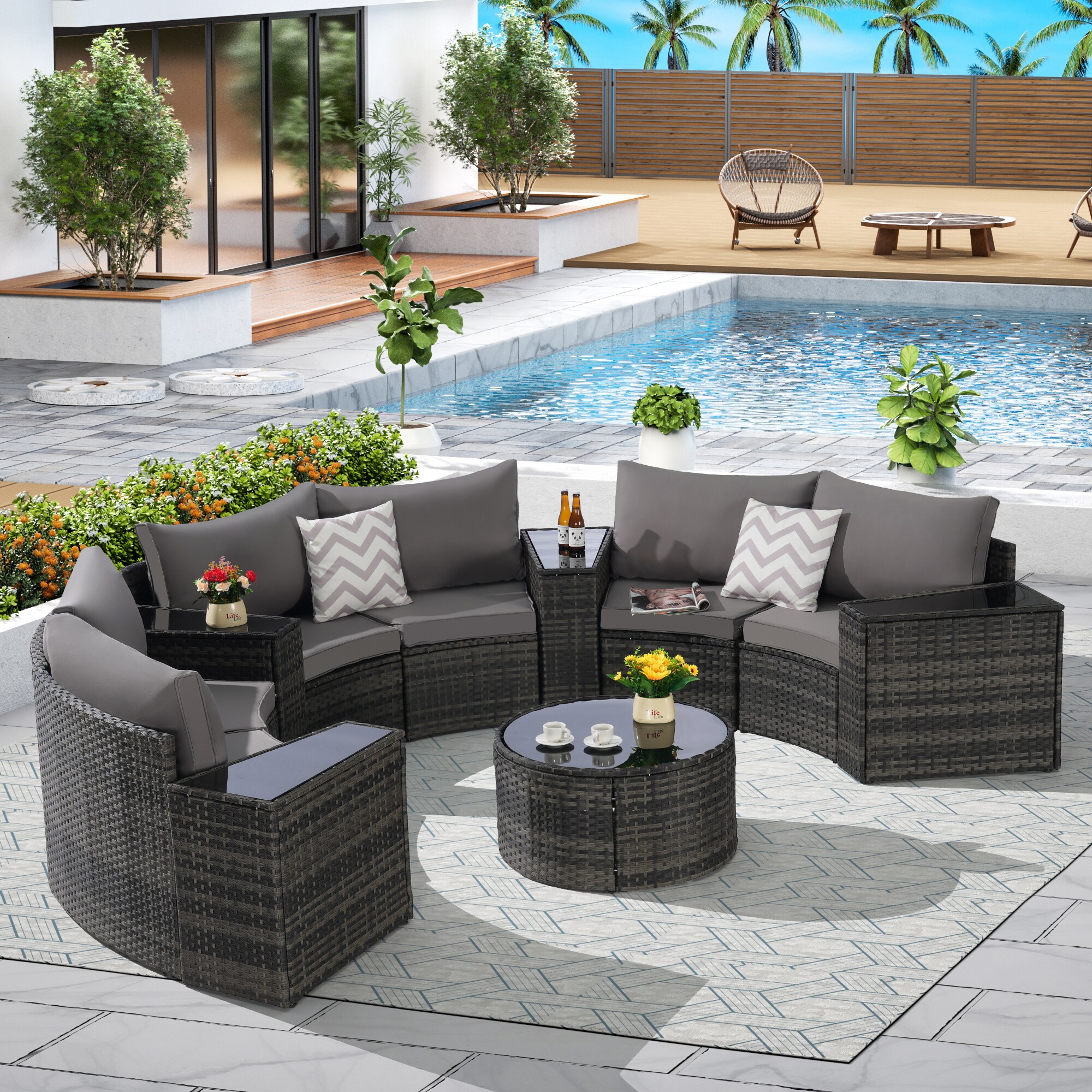 SINOFURN SYB670030GY Patio-Sofas-Daybeds - View #5