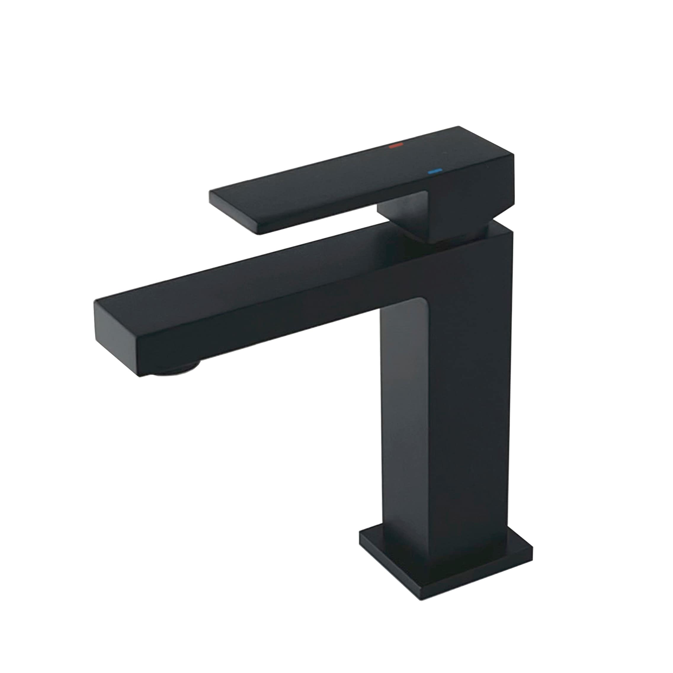 Stylish B-112N Ava Matte Black Single hole 1-handle Mid-arc Commercial/Residential Handle Bathroom Sink Faucet