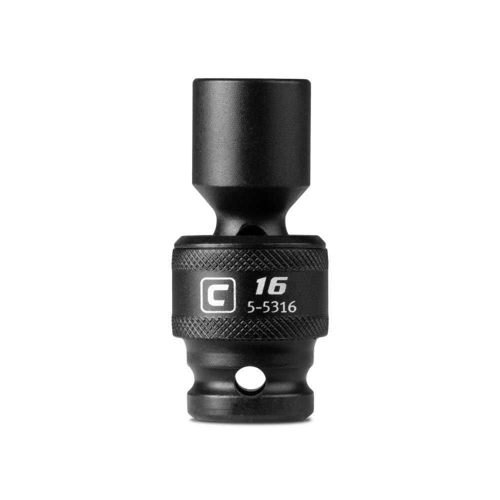 Capri Tools CP55316 Metric 1/2-in Drive 16mm 6-point Impact Socket Individual