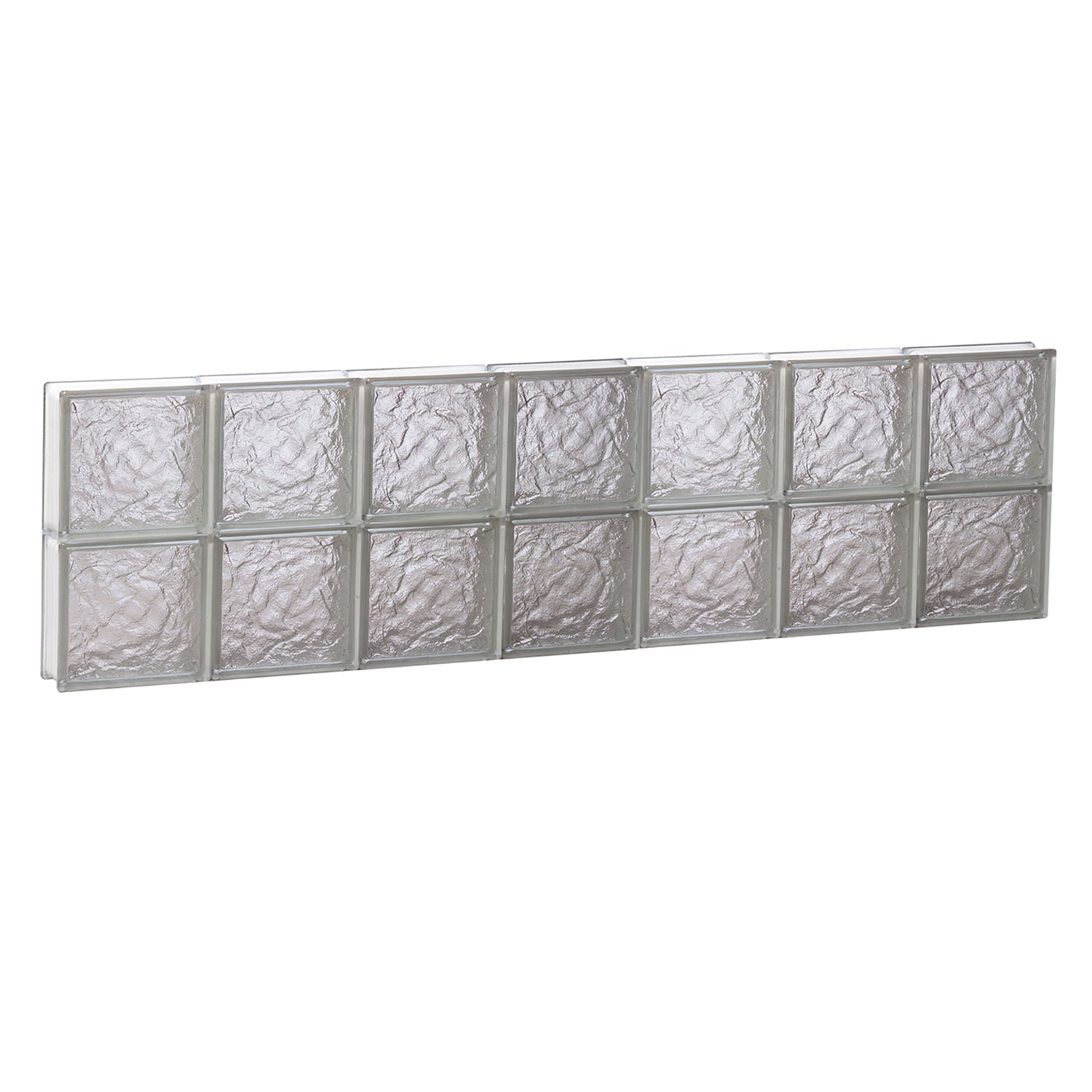 REDI2SET S4212IS Ice Glass 40-1/4-in x 11-1/2-in Frameless Replacement Glass Block Window