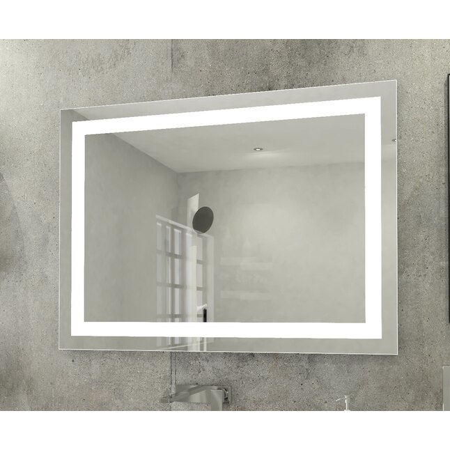 Suite Mirror 36 In W X H Led, Rectangle Bathroom Mirrors Uk