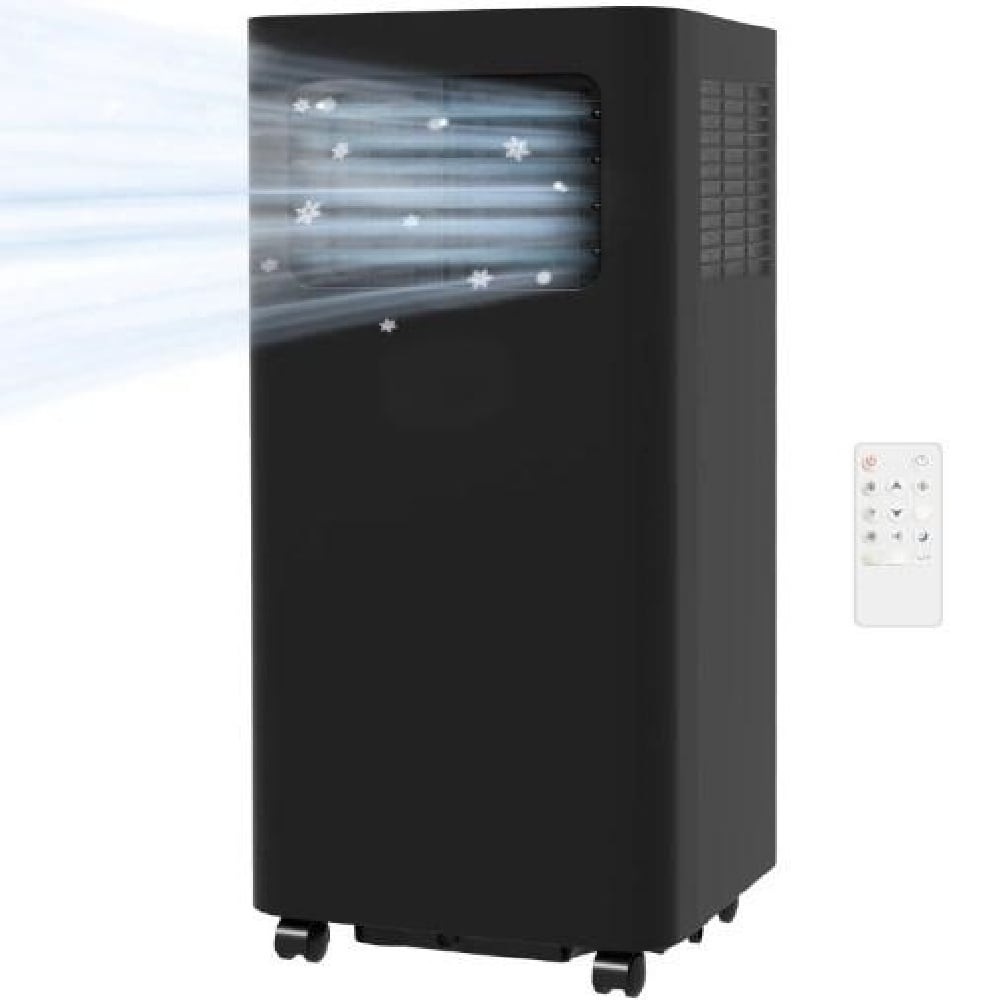 Elexnux 5300 BTU (DOE) 115-Volt Vented Medium Room Portable Air Conditioner Remote Included