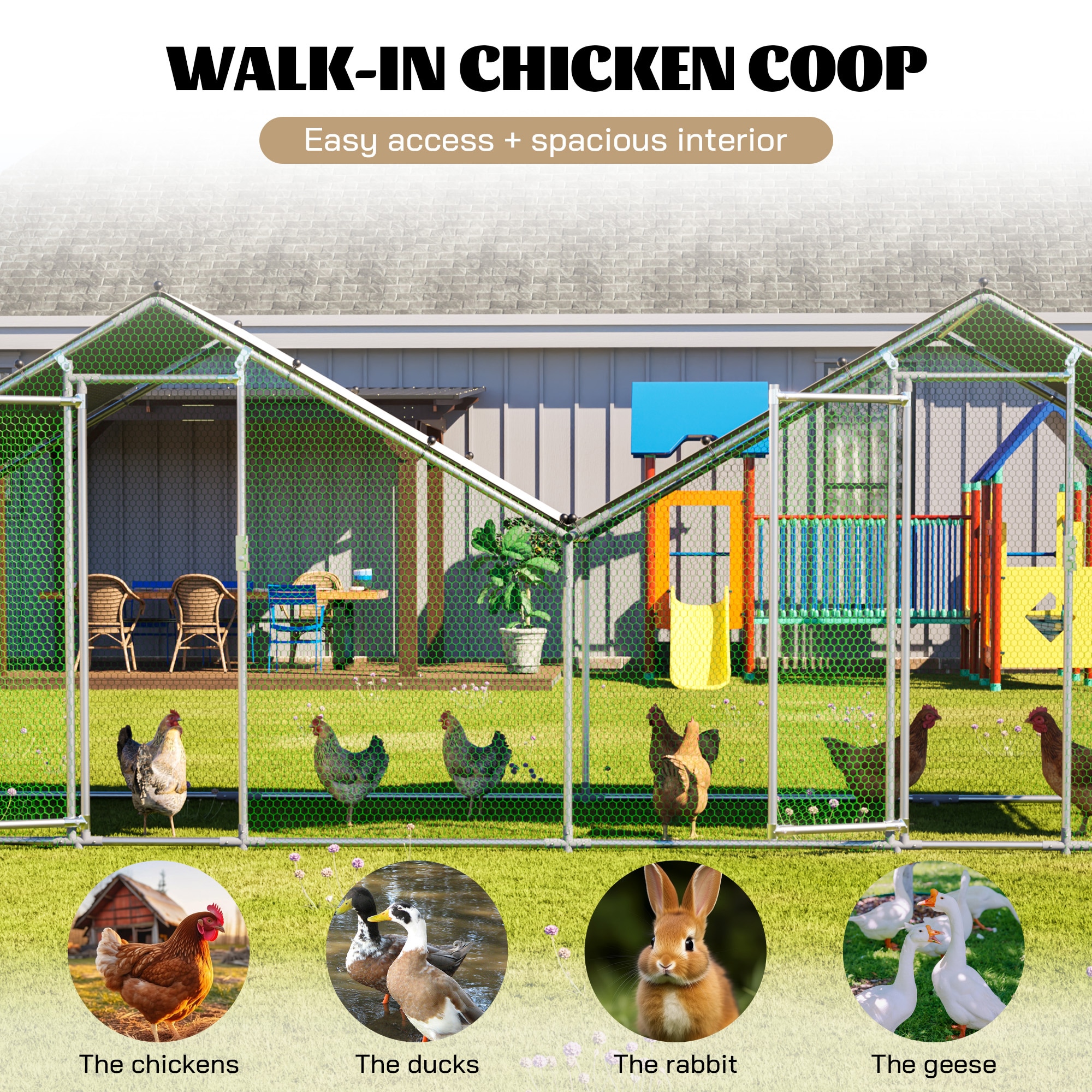 Gaierptone CRXLIHPBHT1 Chicken-Coops-Rabbit-Hutches - View #4