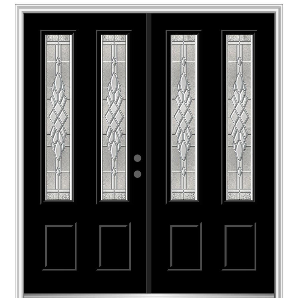 MMI DOOR TRUfit Patio 72-in x 80-in Dual-pane Grilles Between The