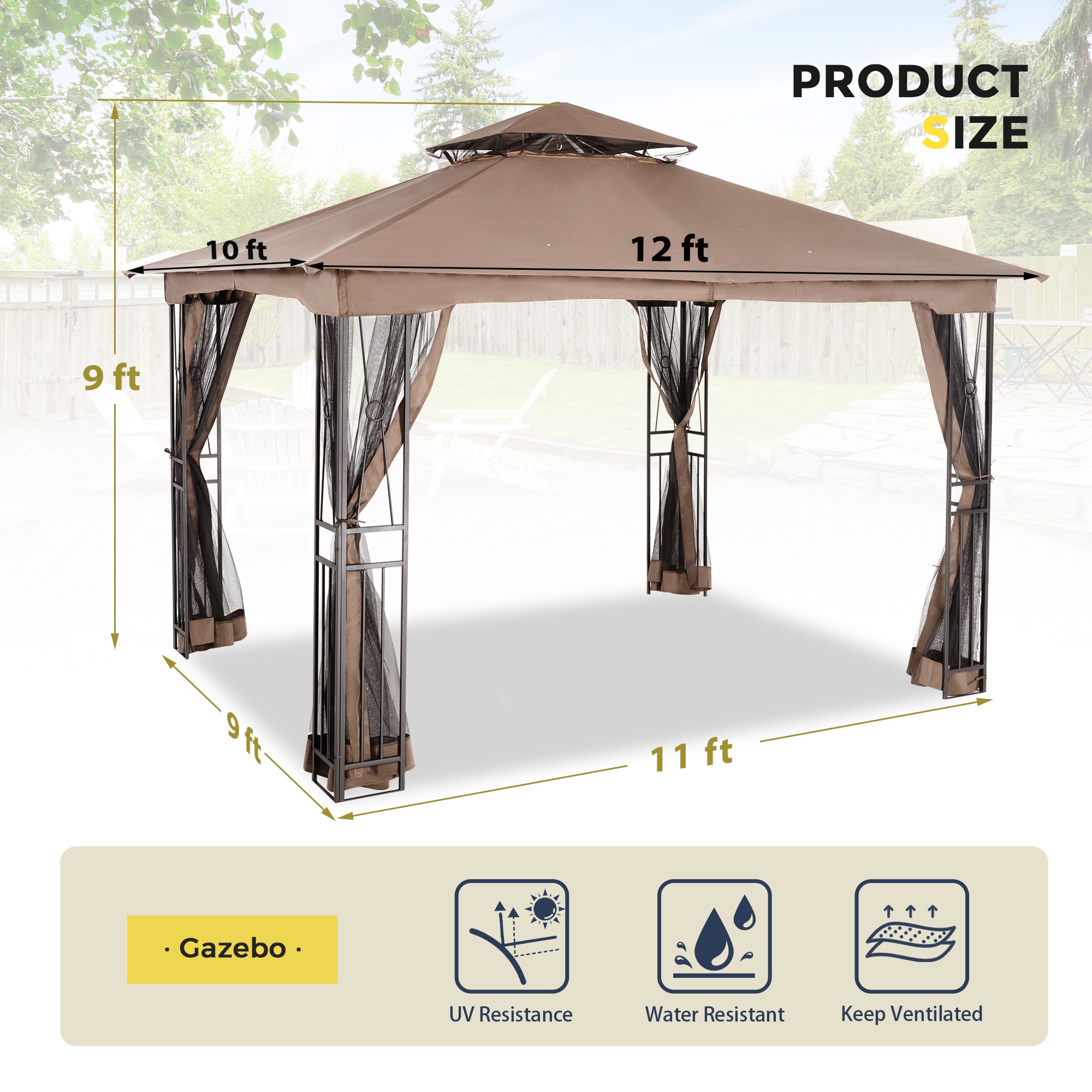  CP-ZPTY-K-WL2 Wood-Resin-Gazebos - View #3