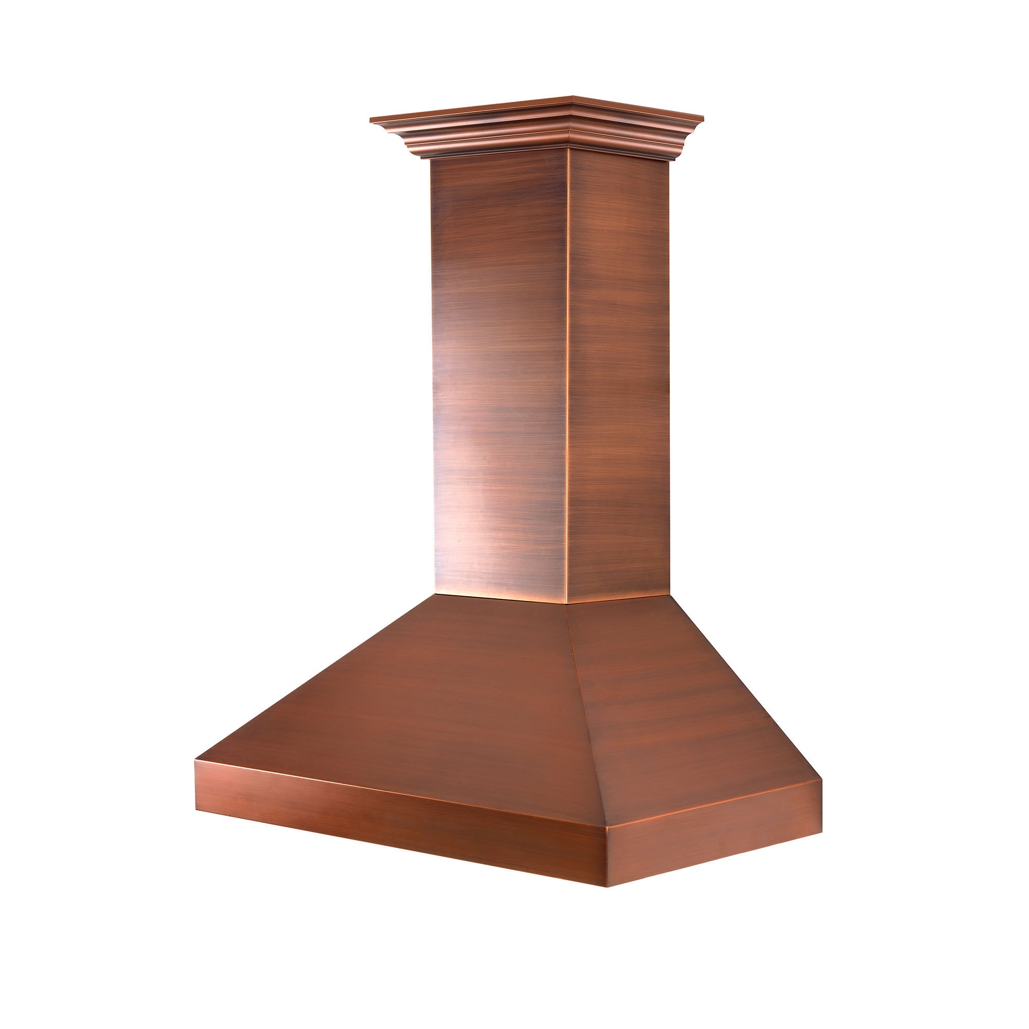 ZLINE KITCHEN & BATH 8667C-48 48 inch Ducted 700-CFM Recirculating 7-Layer baked copper Wall-Mounted Range Hood