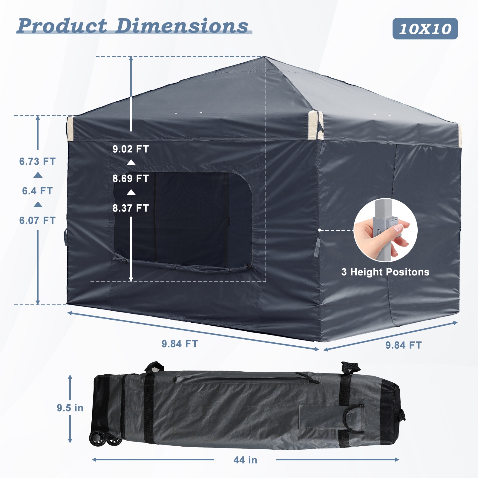 Aoodor A241-PBKDR Canopies-Sl - View #2