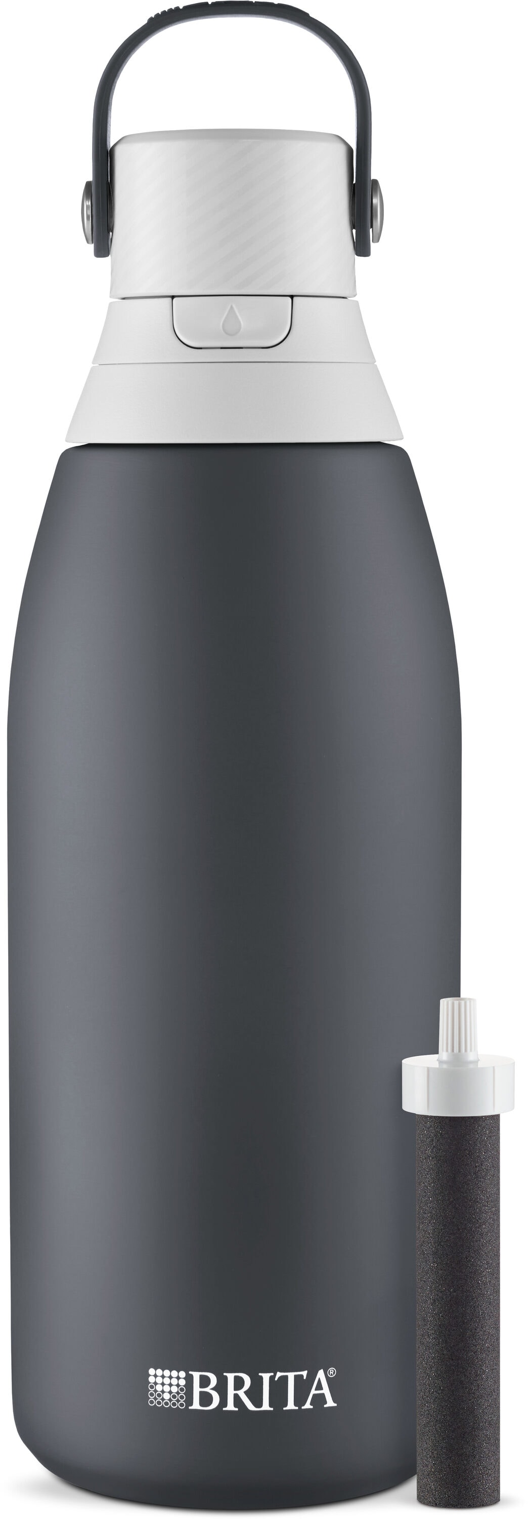 Brita 6025836528 Filter bottles 32 -fl oz Stainless steel Water bottle - Carbon