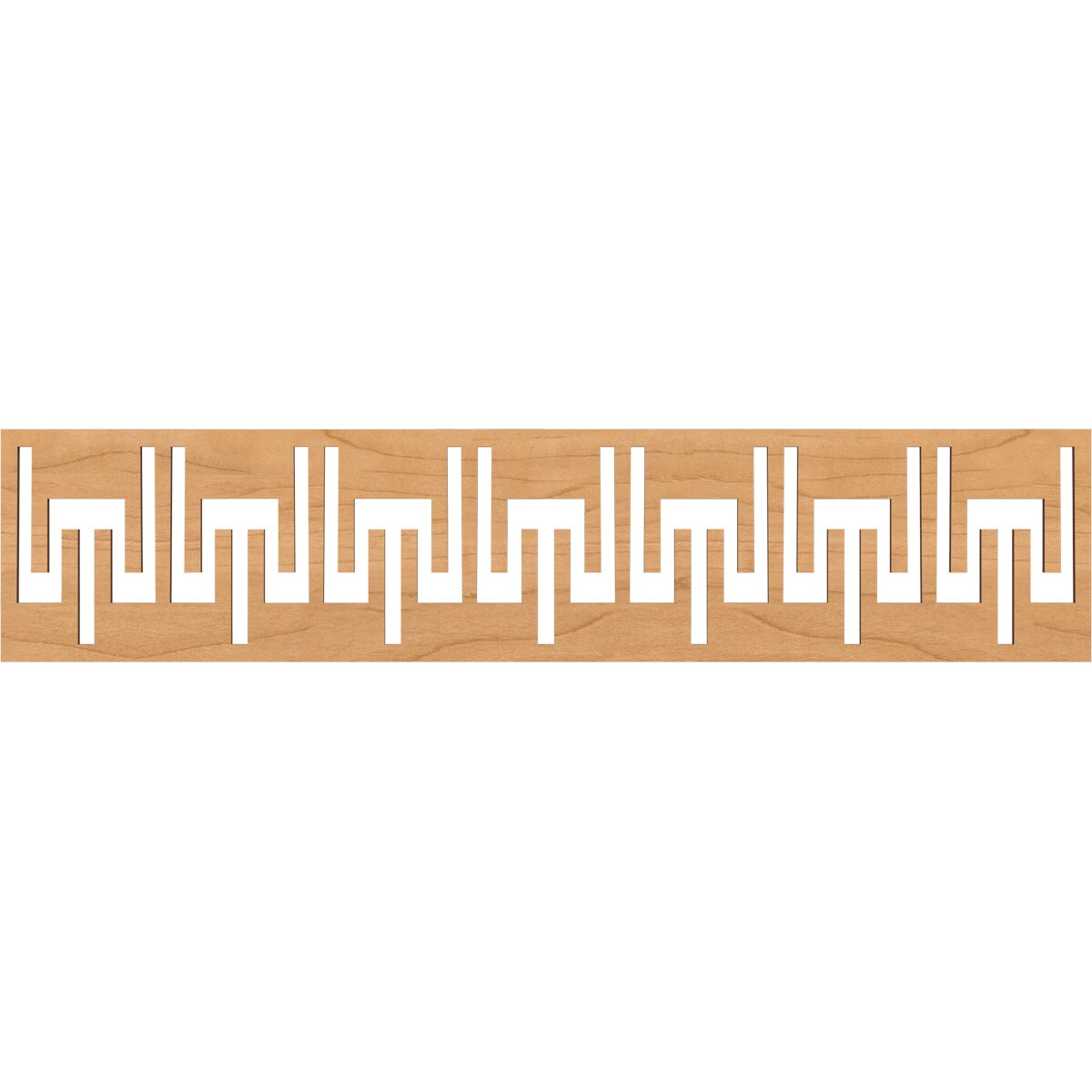 Ekena Millwork MLDA10X46VICMA Victory Fretwork Flat Trim 10-in x 3.9-ft Maple Brown Unfinished 2156940 Pierced Wall Panel Moulding