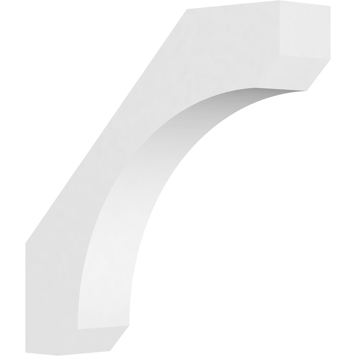 Ekena Millwork BRCP03X16X16LGY 3-in x 16-in x 16-in Unfinished PVC Standard Legacy Knee Brace