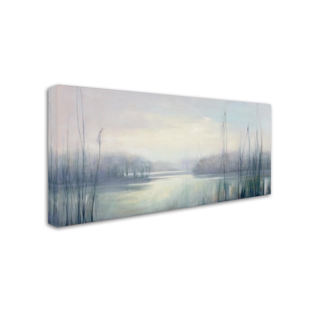 Trademark Fine Art Framed 12-in H x 24-in W Landscape Print on Canvas ...