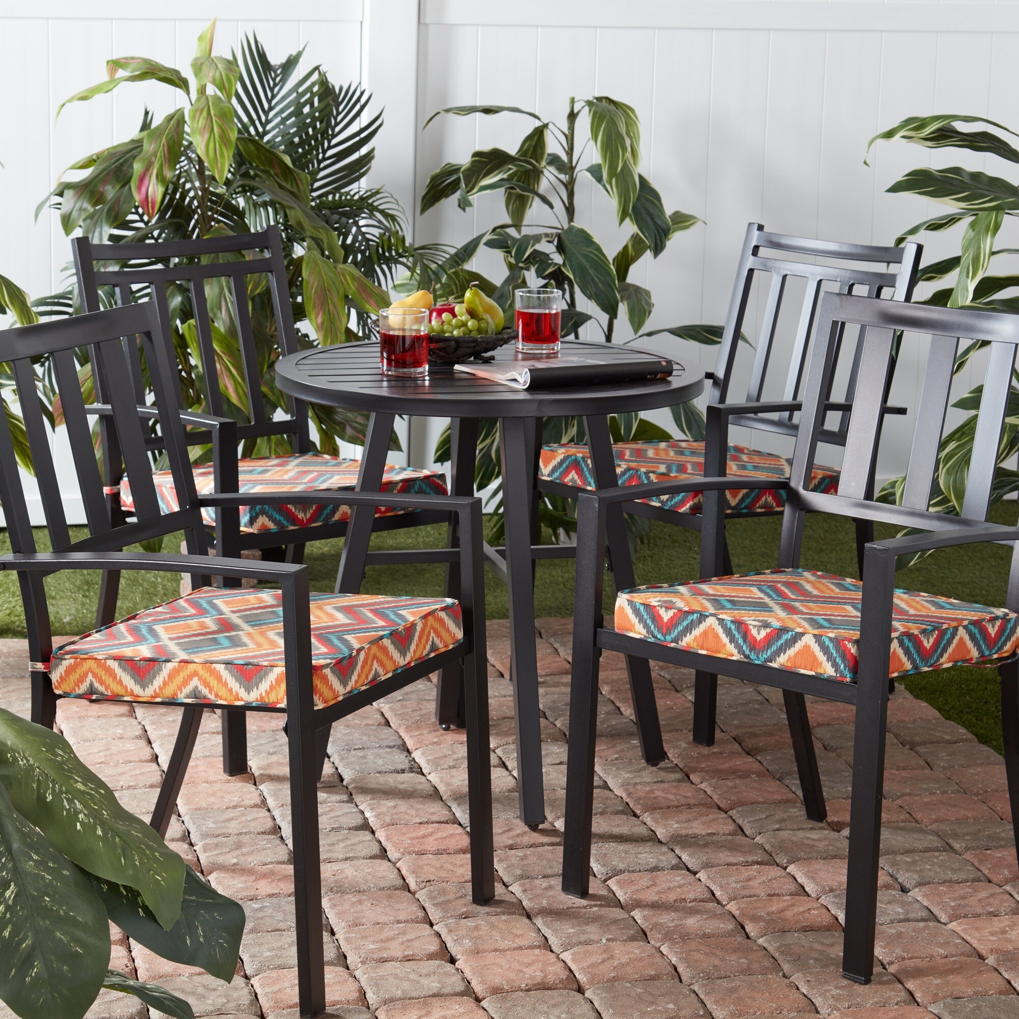 Greendale Home Fashions OP2100S4-SURREAL Patio-Furniture-Cushions - View #2