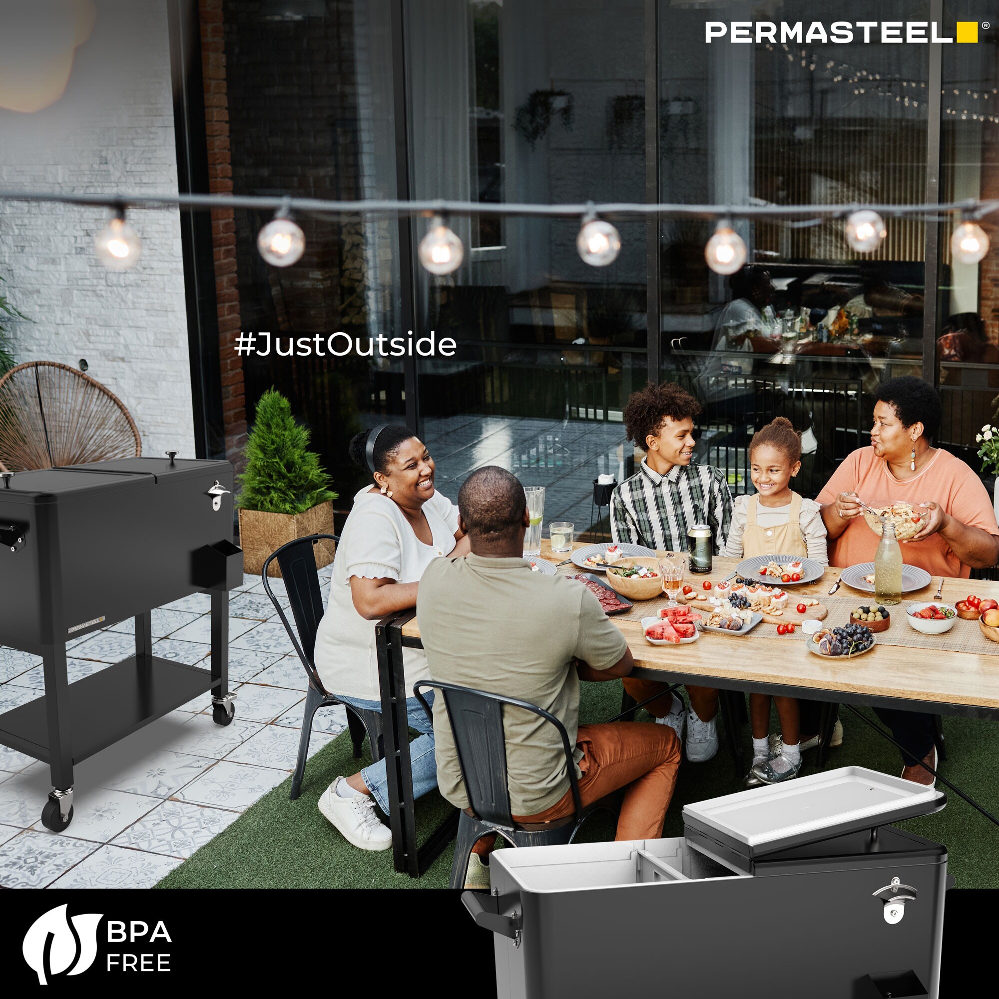 Permasteel PS-223-BK Beverage-Coolers - View #7