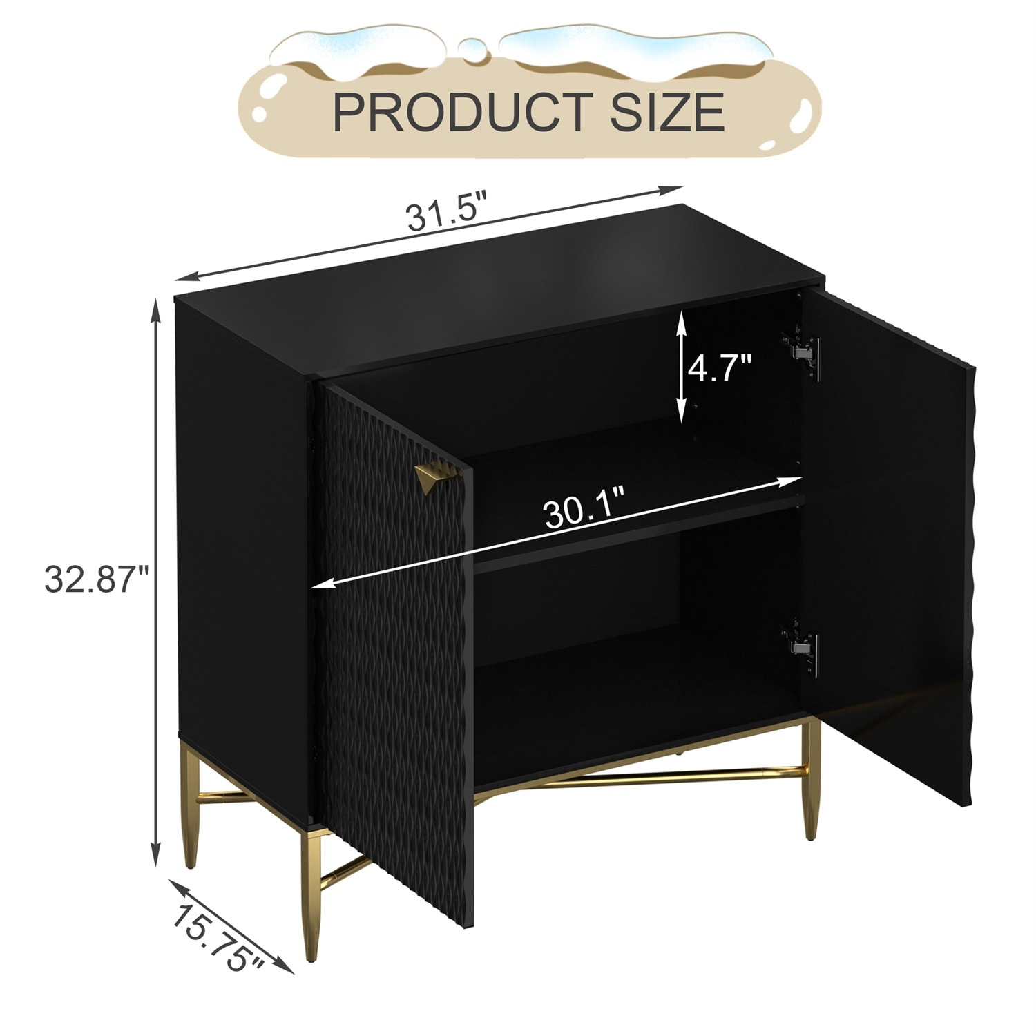 Mondawe MO-JH-022-BK chests - View #4
