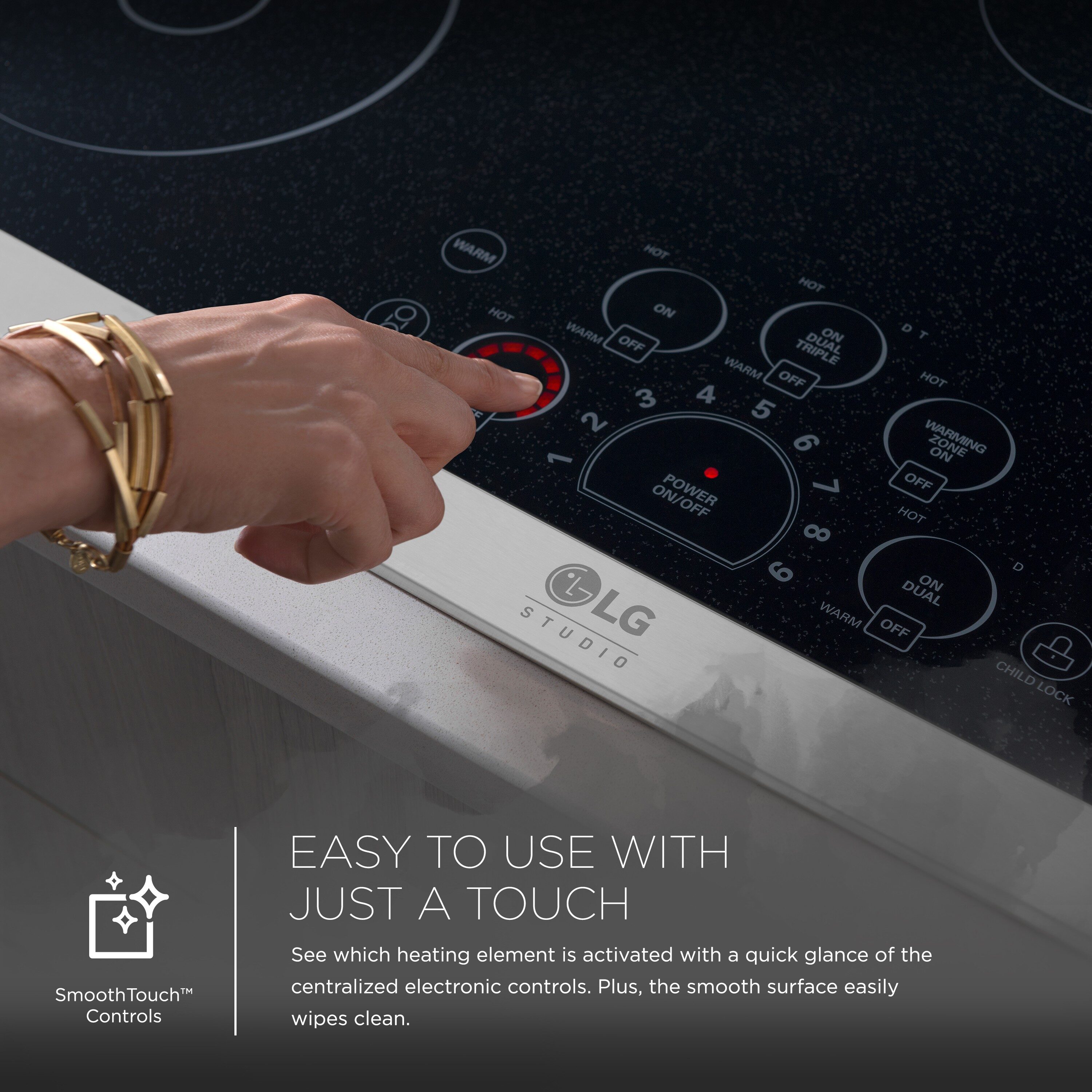 LG Electric Cooktops w/ Smooth Touch Controls