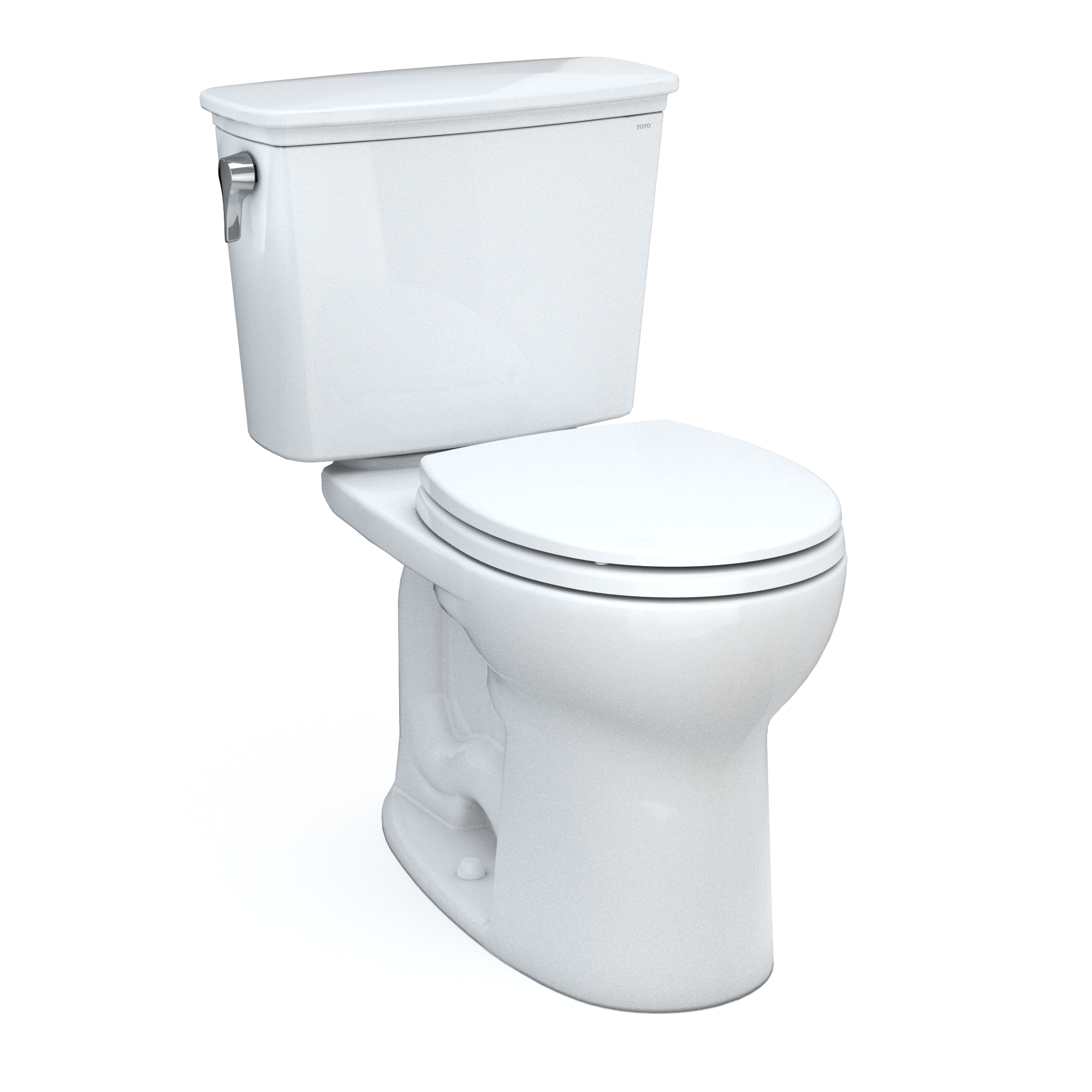 Round Bone Vitreous China Two-Piece Toilet with Tornado Flush