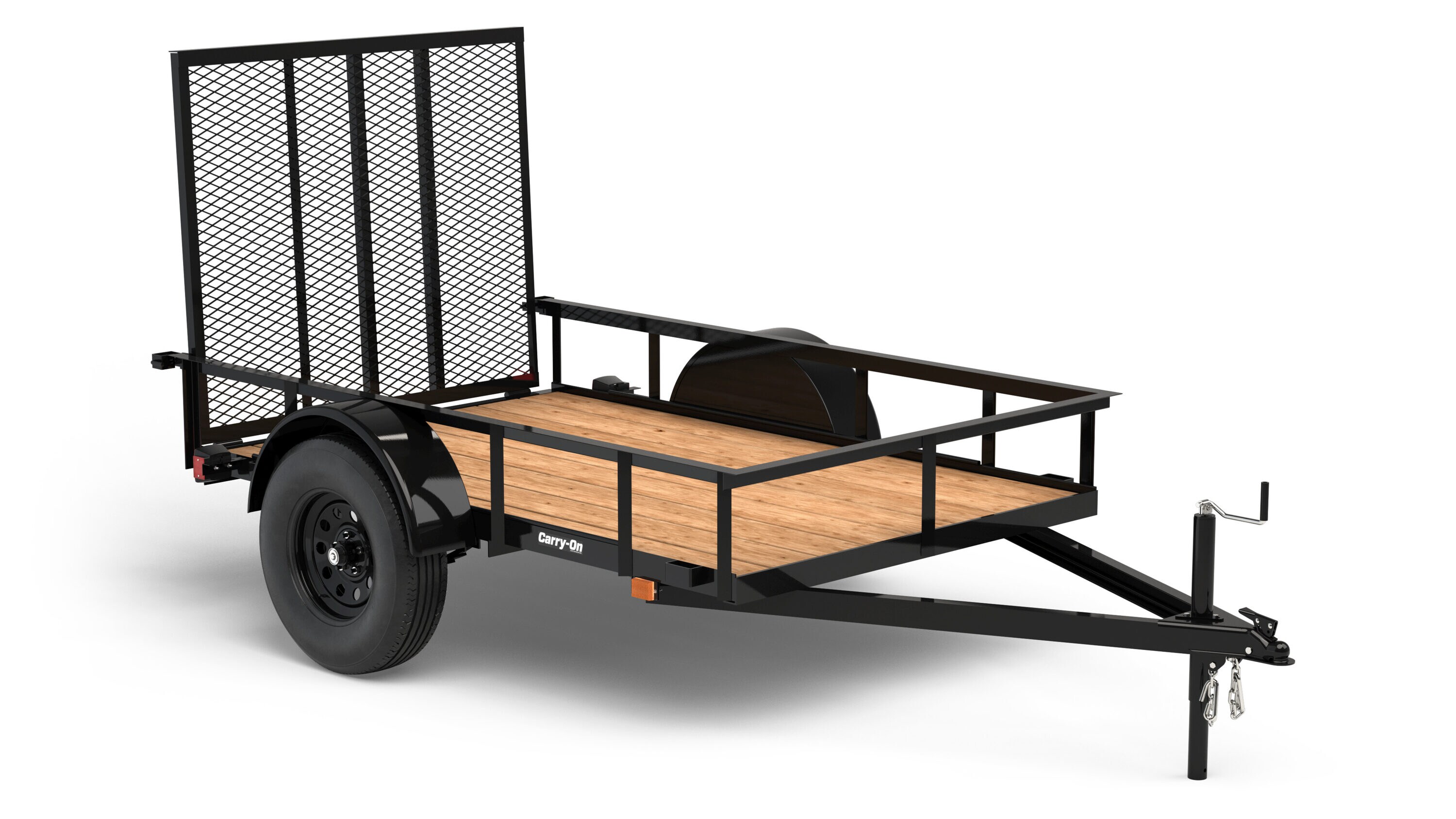 Carry-On Trailer 5-ft x 8-ft Treated Lumber Utility Trailer with Ramp ...