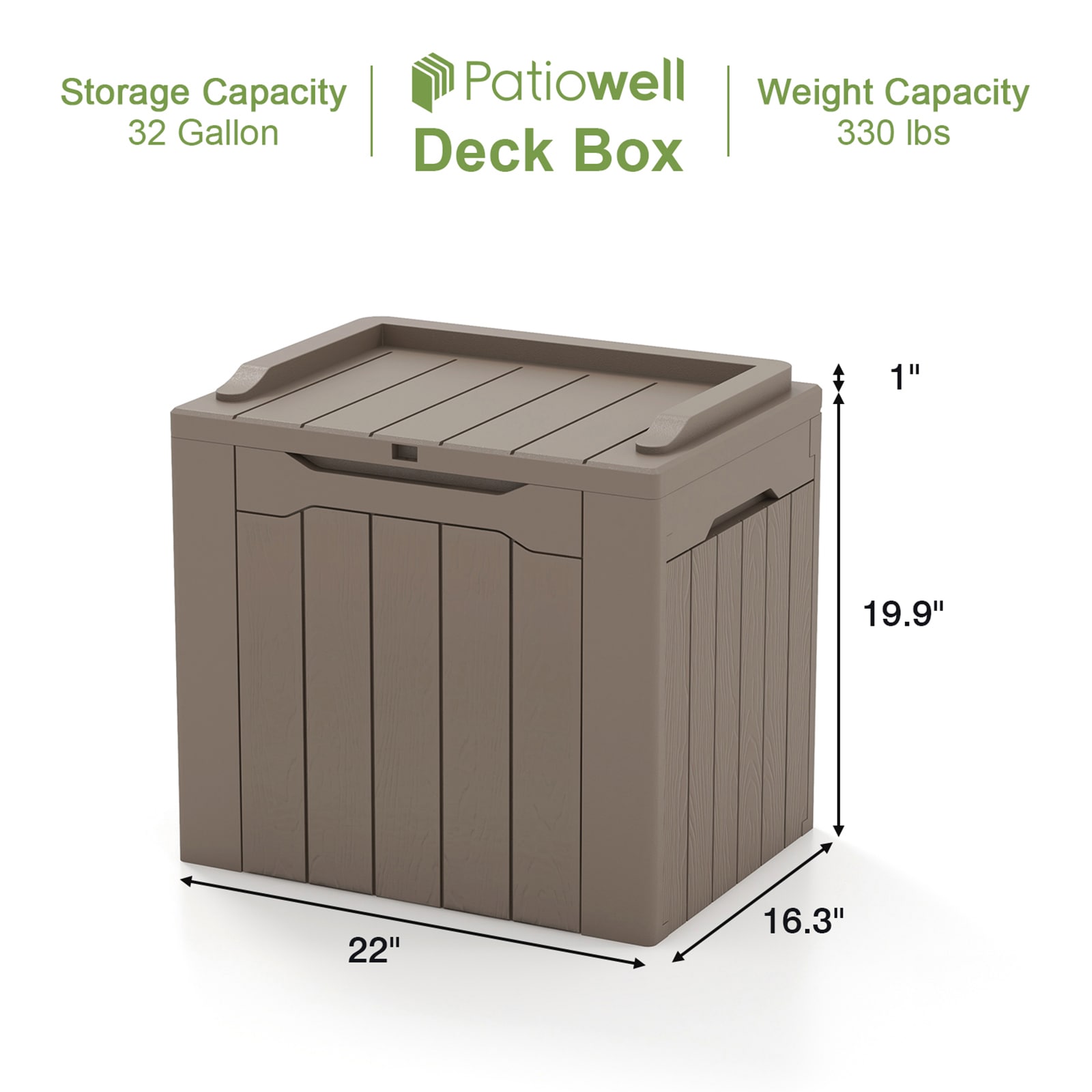Patiowell WES-PSB22-0063-8 Deck-Boxes - View #12