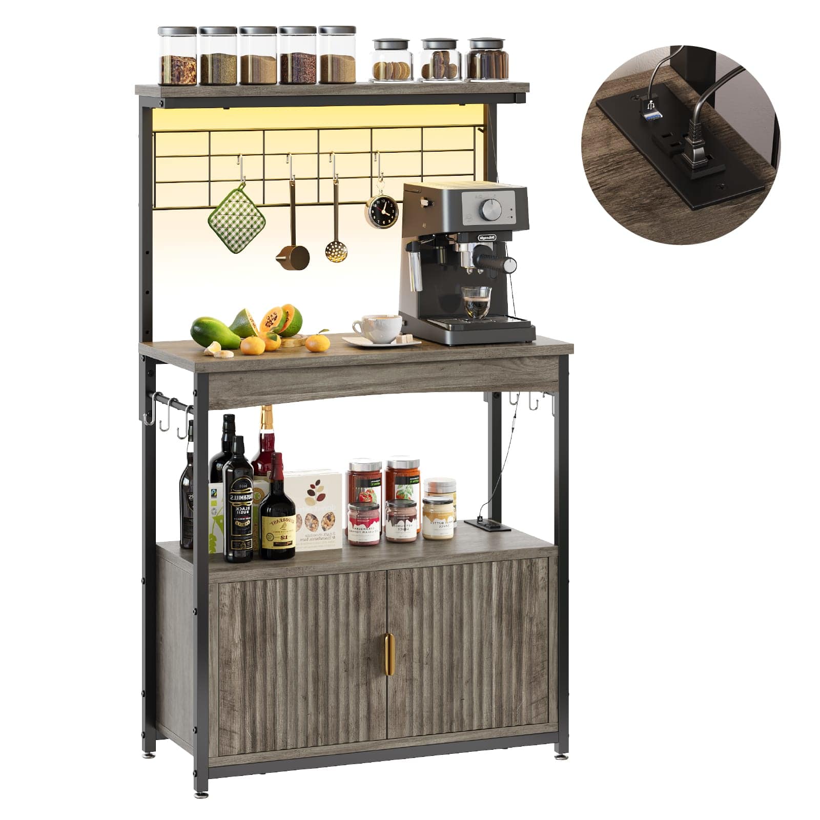 Bestier LOW-K101080SUS-GRYW Dining-Kitchen-Storarge - View #8
