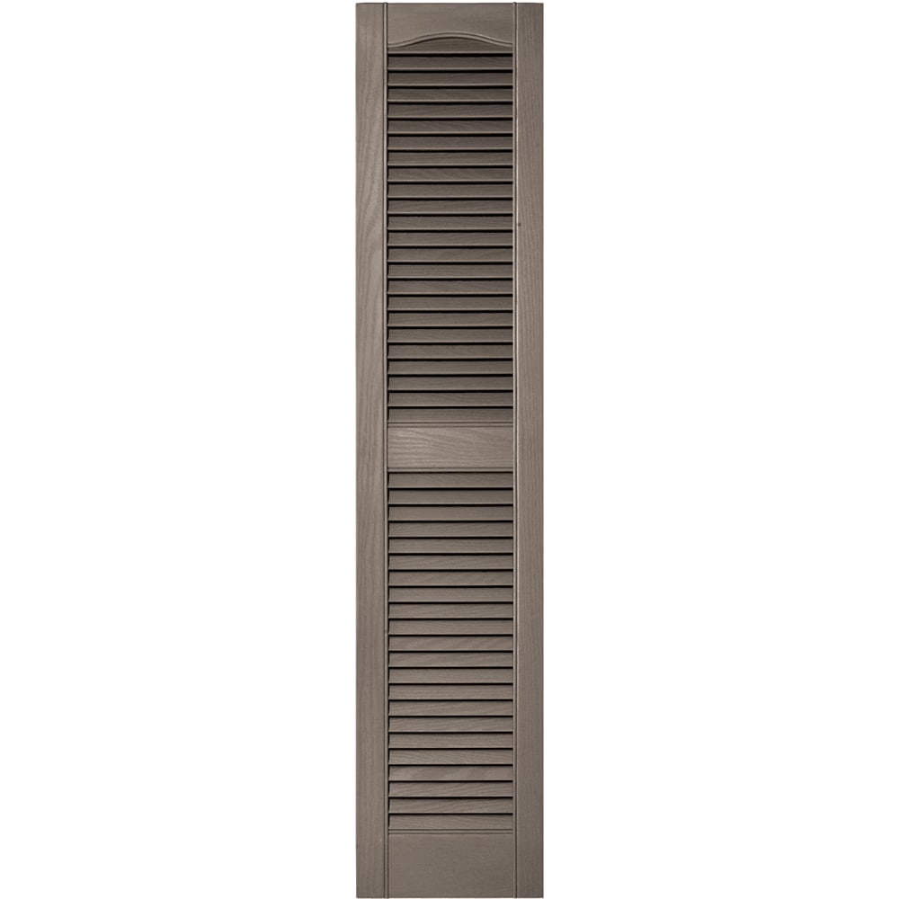 Vantage V1711255008 12-in W x 55-in H Clay Louvered Exterior Shutters ( 1 -Pack )