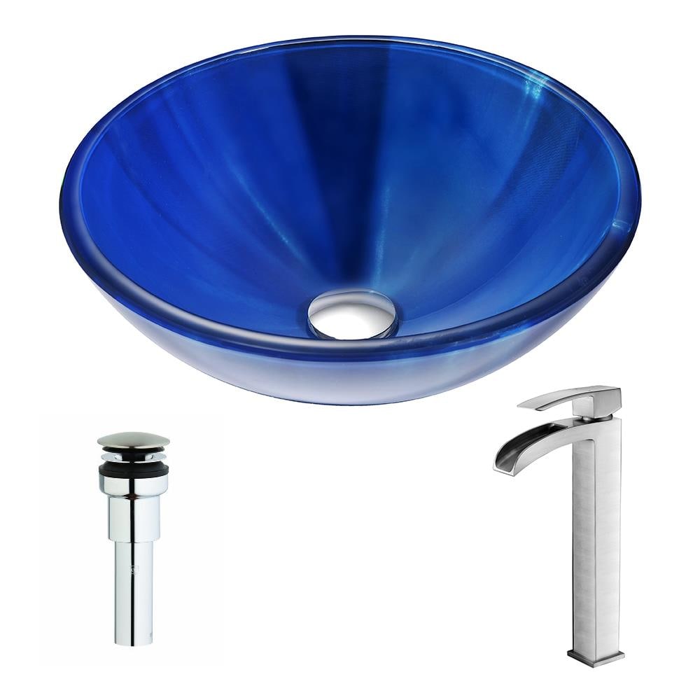 Blue Round Bathroom Sinks at Lowes