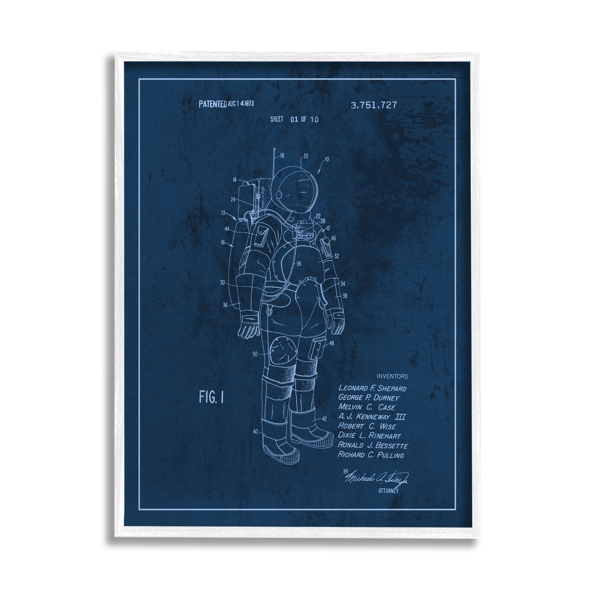 Stupell Industries Daphne Polselli Framed 30-in H x 24-in W Maps