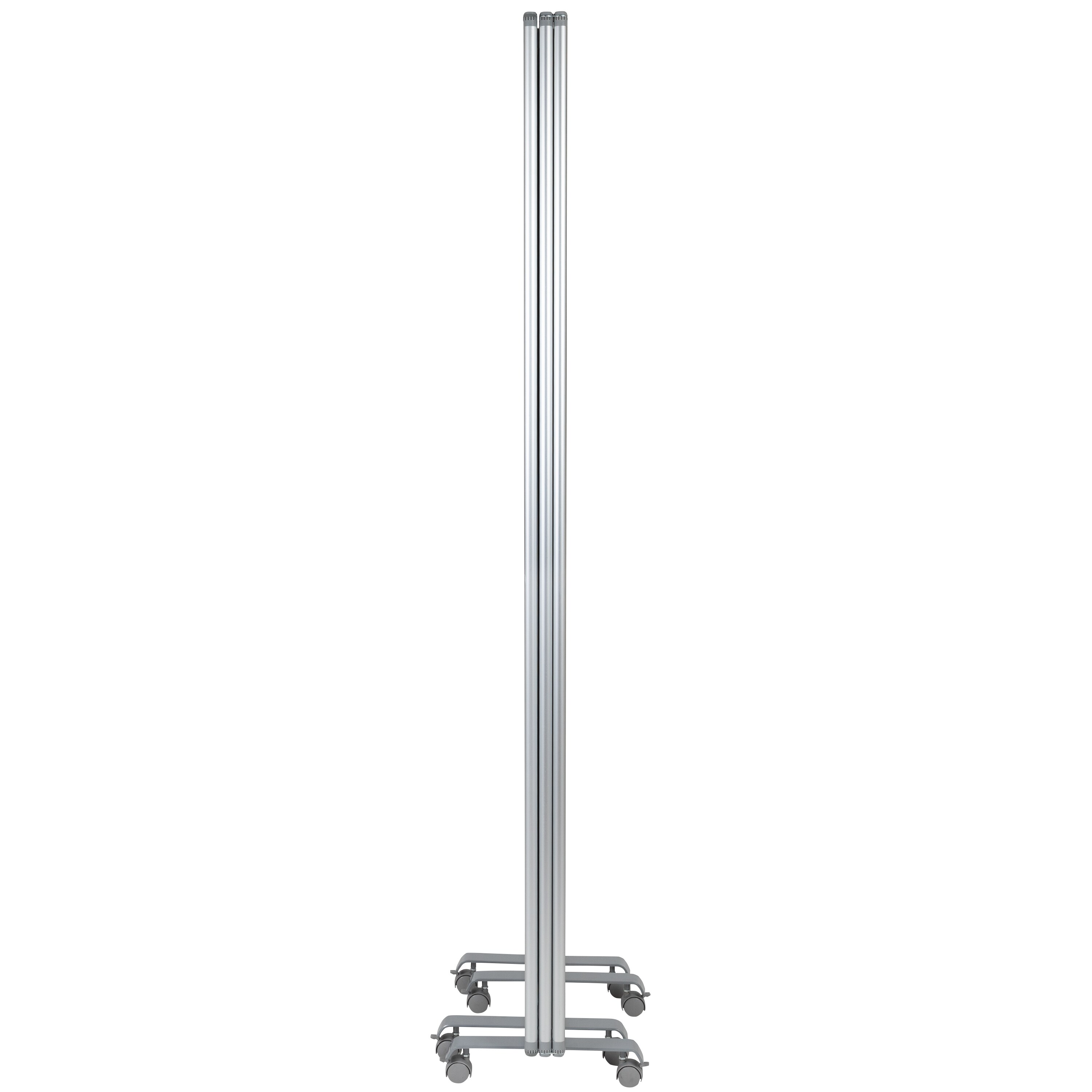 Clear Acrylic Mobile Room Divider with Lockable Casters
