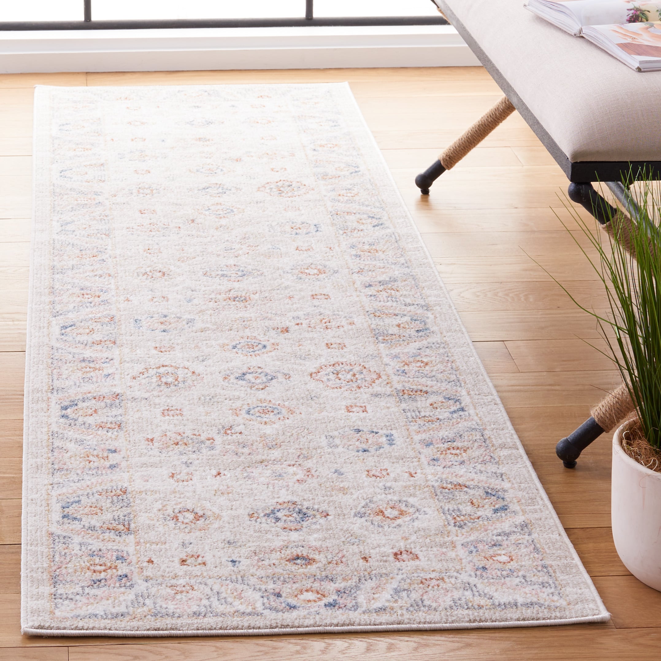 Blair Washable 232B Beige/Grey 2ft-2in x 8ft Runner Rug