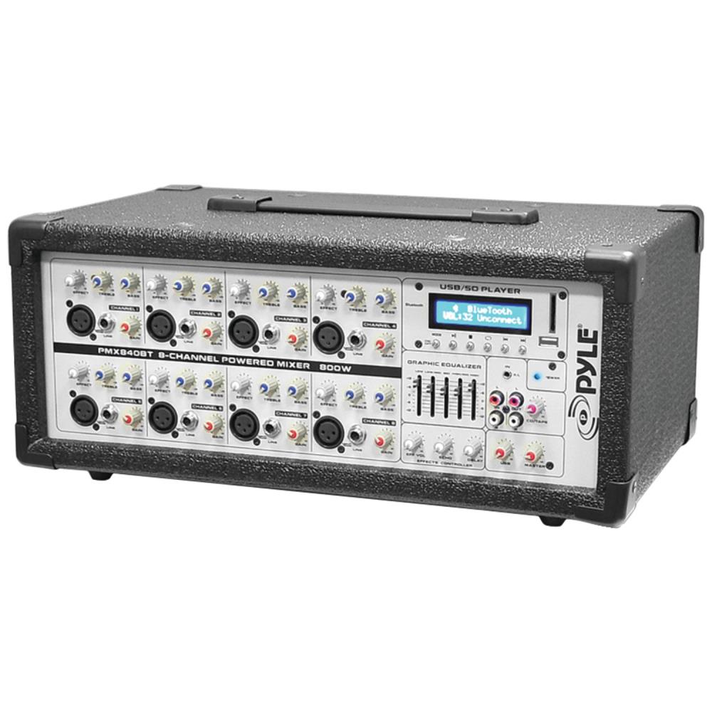 diversión comunidad traidor Pyle Pro 8-Channel 800-Watt Bluetooth Audio Mixer at Lowes.com
