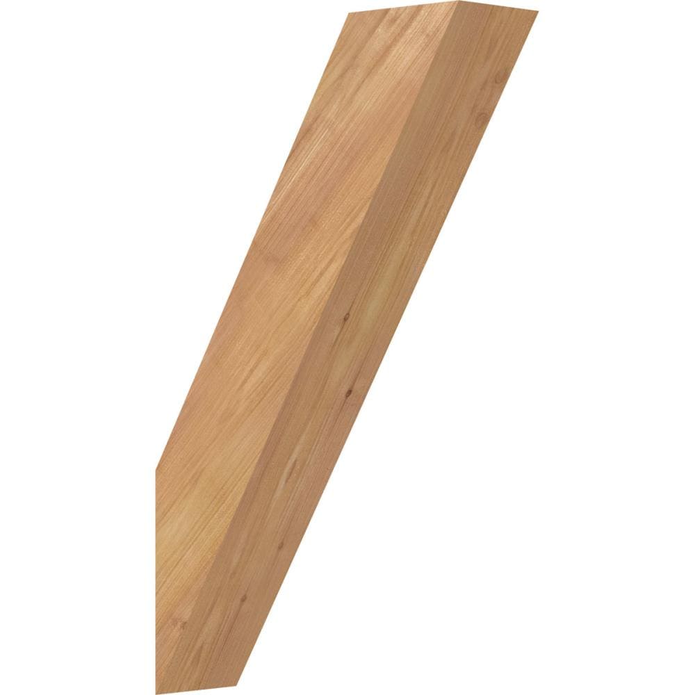 Ekena Millwork BRC04X12X20TRA00SWR 3-1/2-in x 12-in x 20-in Western Red Cedar Unfinished Wood Traditional Smooth Knee Brace